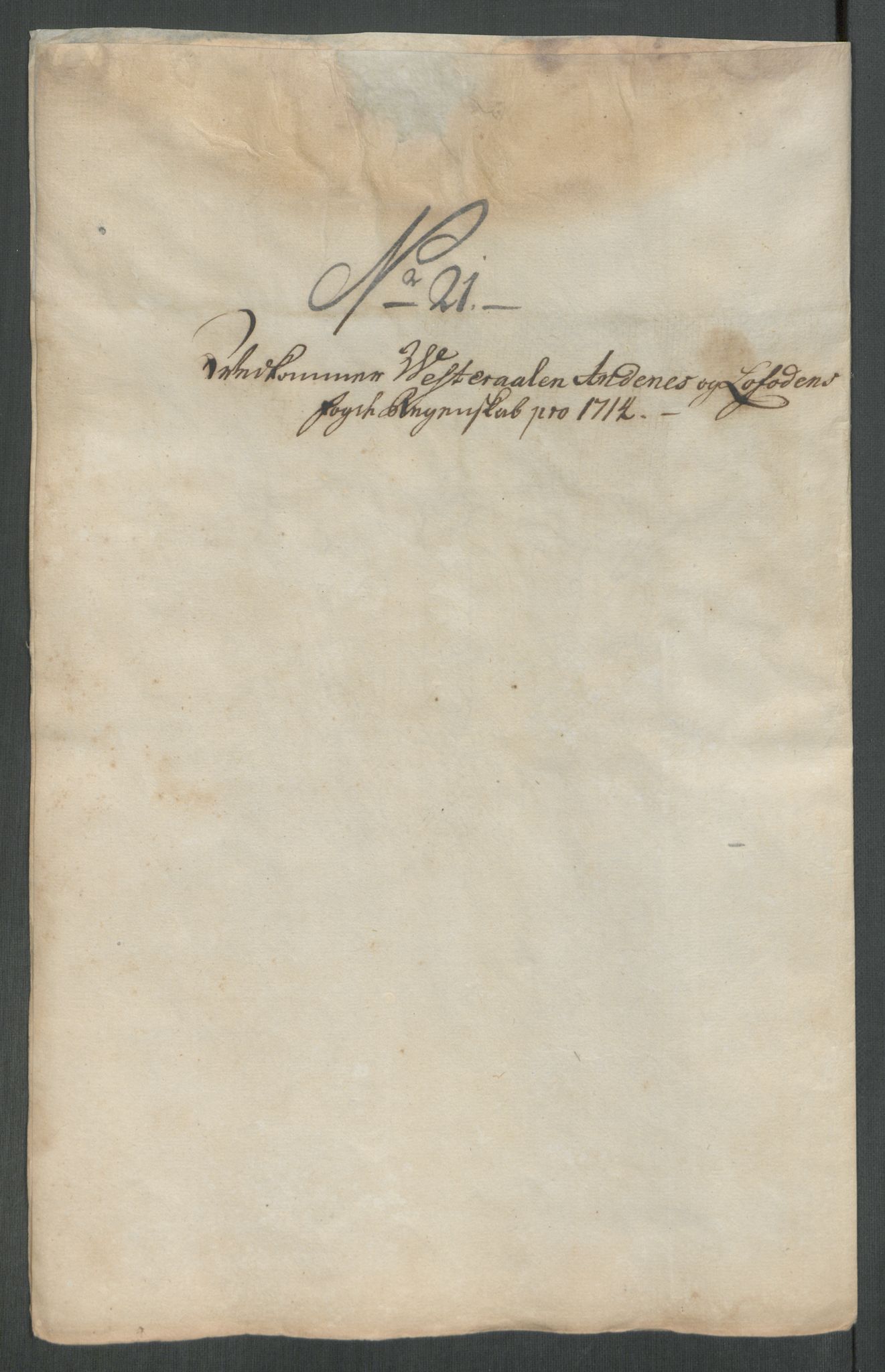 Rentekammeret inntil 1814, Reviderte regnskaper, Fogderegnskap, AV/RA-EA-4092/R67/L4680: Fogderegnskap Vesterålen, Andenes og Lofoten, 1714, p. 132