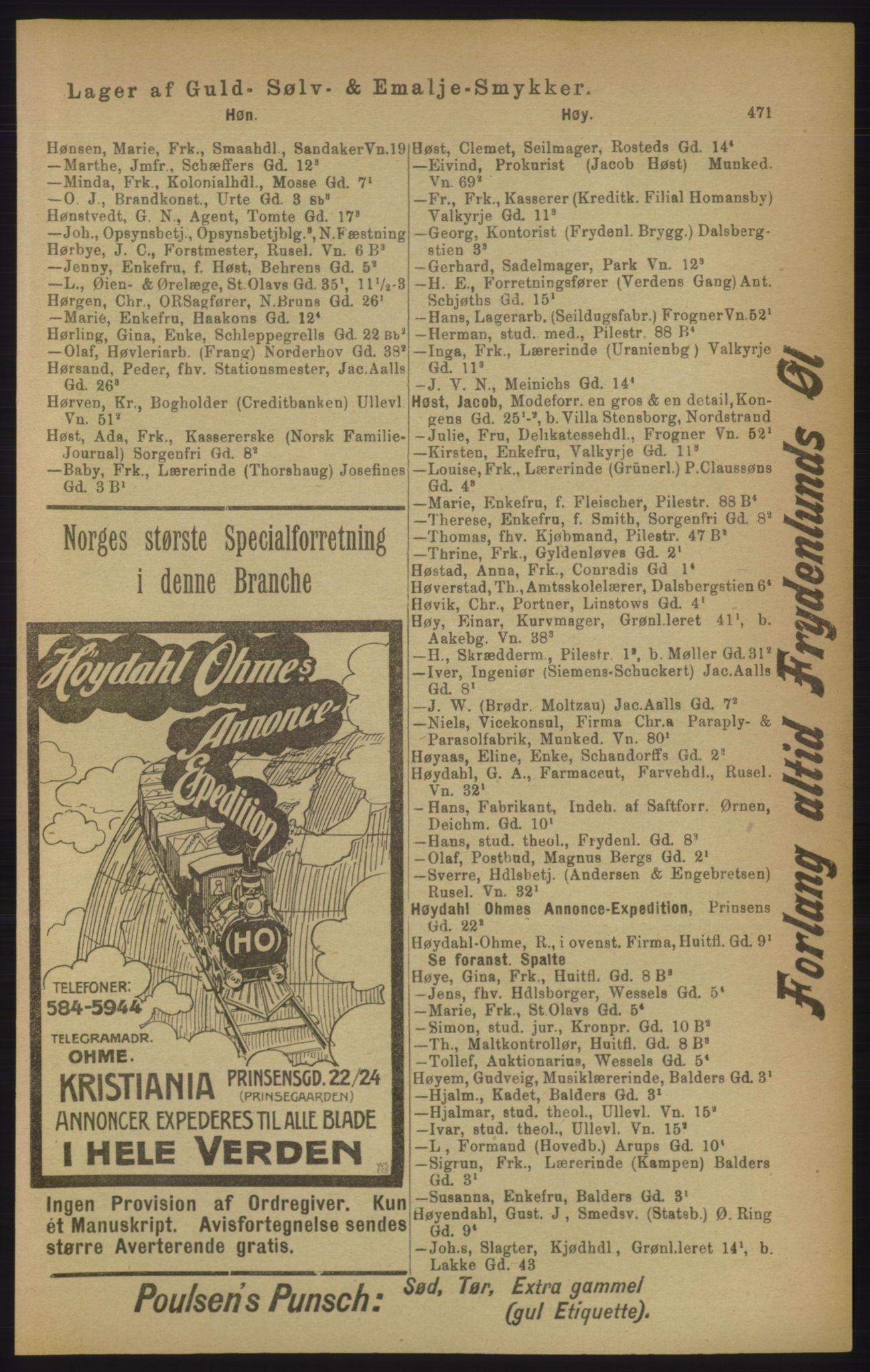 Kristiania/Oslo adressebok, PUBL/-, 1906, p. 471