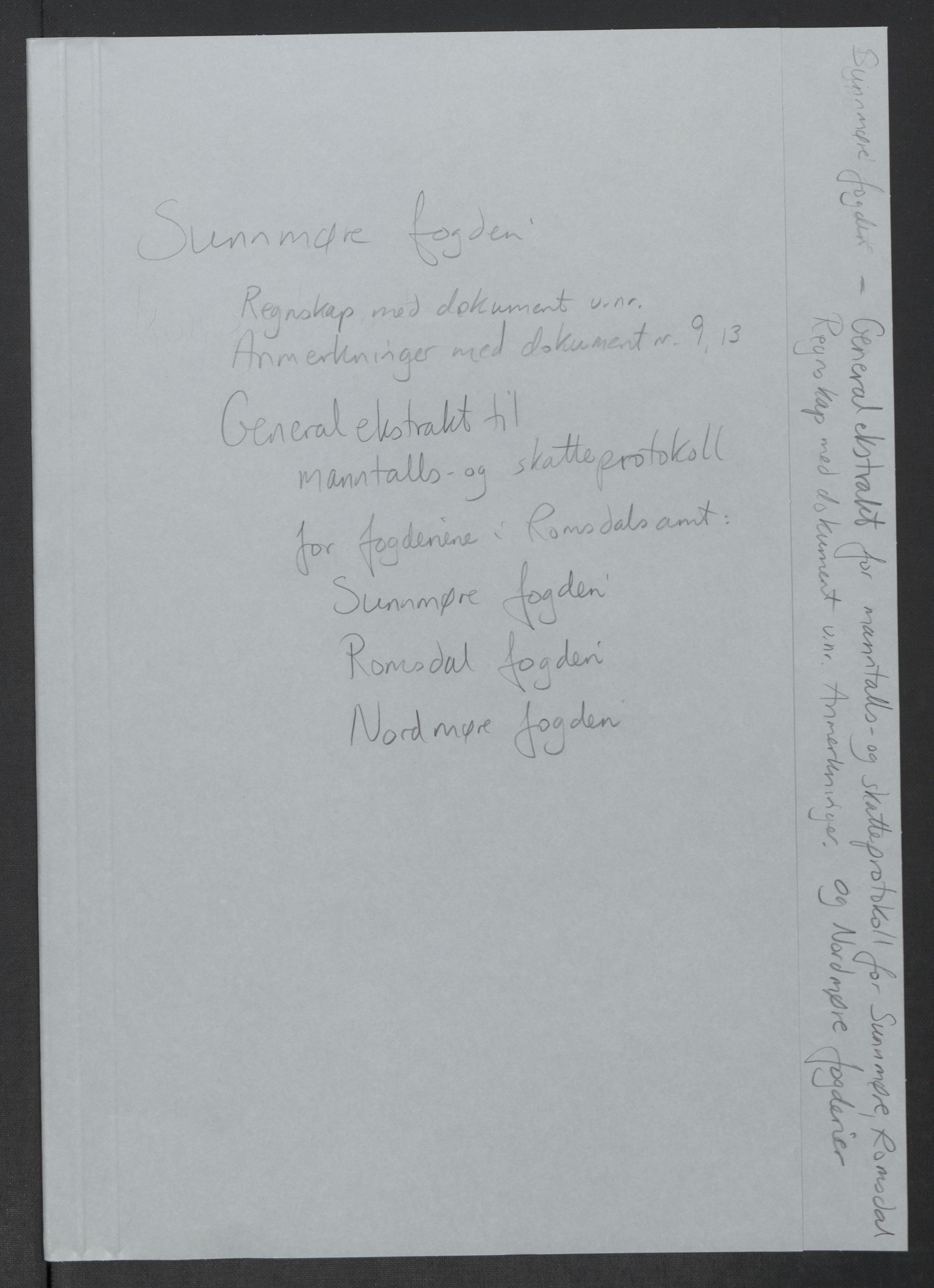 Rentekammeret inntil 1814, Reviderte regnskaper, Mindre regnskaper, AV/RA-EA-4068/Rf/Rfe/L0049: Sunnhordland og Hardanger fogderi, Sunnmøre fogderi, 1789, p. 311