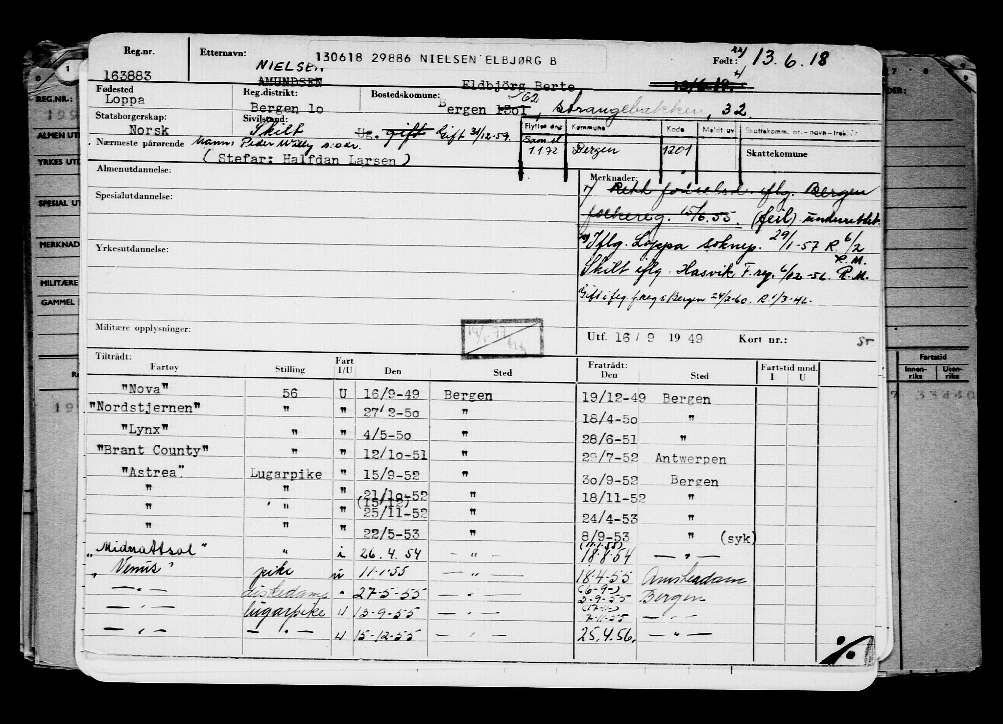 Direktoratet for sjømenn, AV/RA-S-3545/G/Gb/L0159: Hovedkort, 1918, p. 275