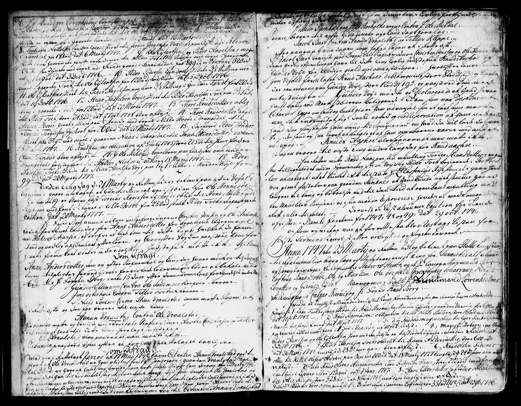 Bamble sorenskriveri, SAKO/A-214/F/Fa/Faa/L0014a: Tingbok, 1747-1750, p. 2