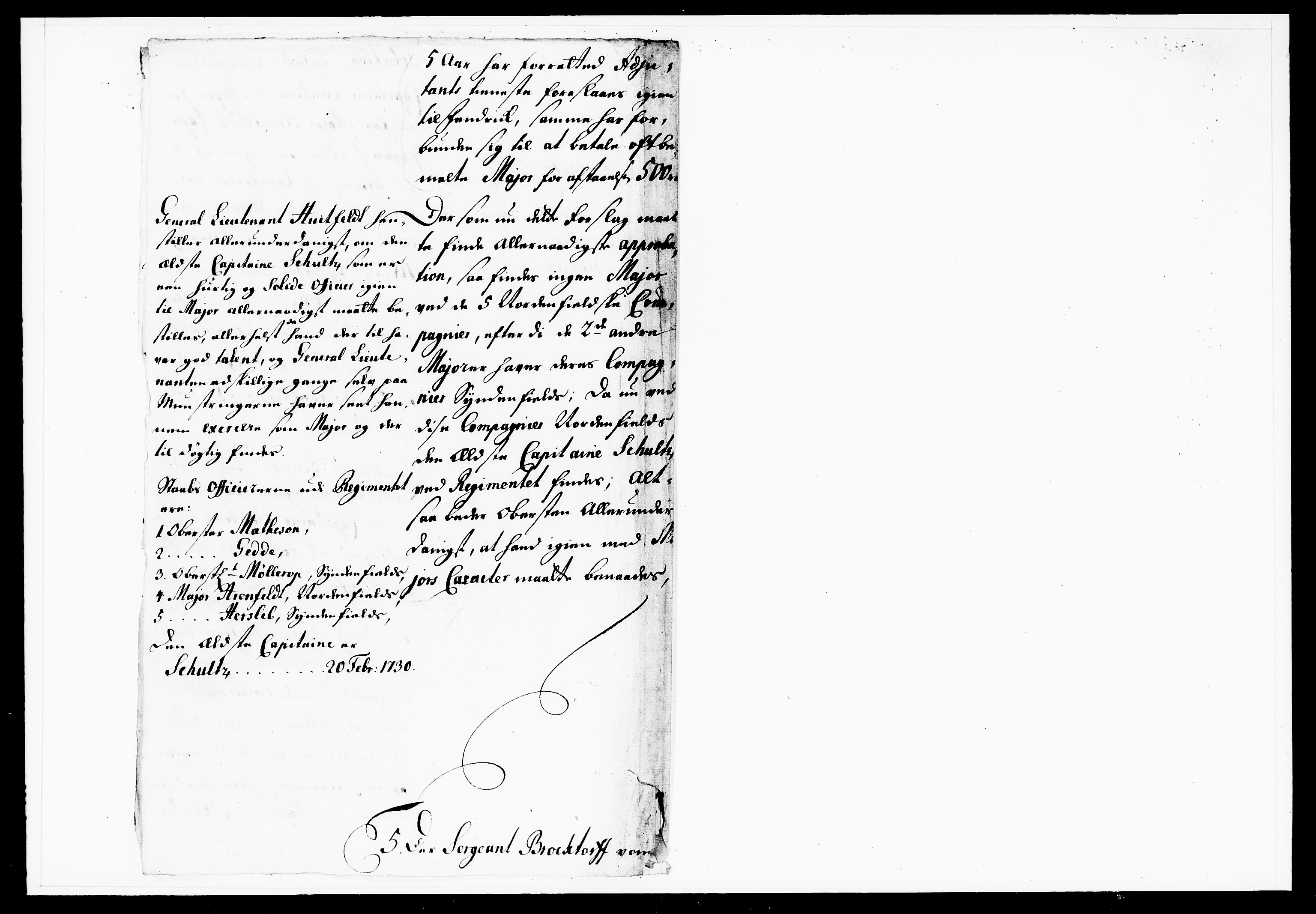 Krigskollegiet, Krigskancelliet, DRA/A-0006/-/1130-1137: Refererede sager, 1736, p. 453