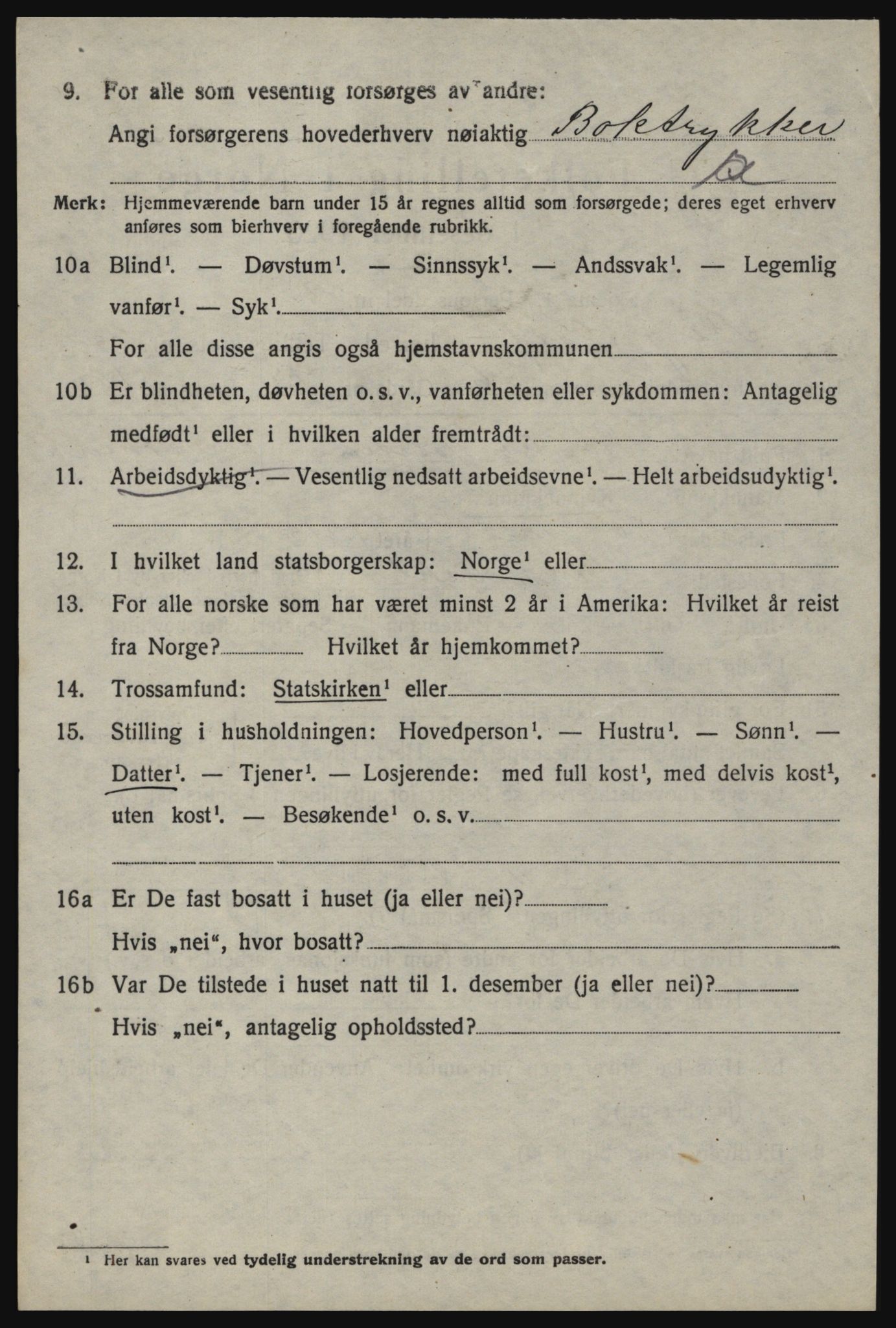 SAO, 1920 census for Berg, 1920, p. 8122