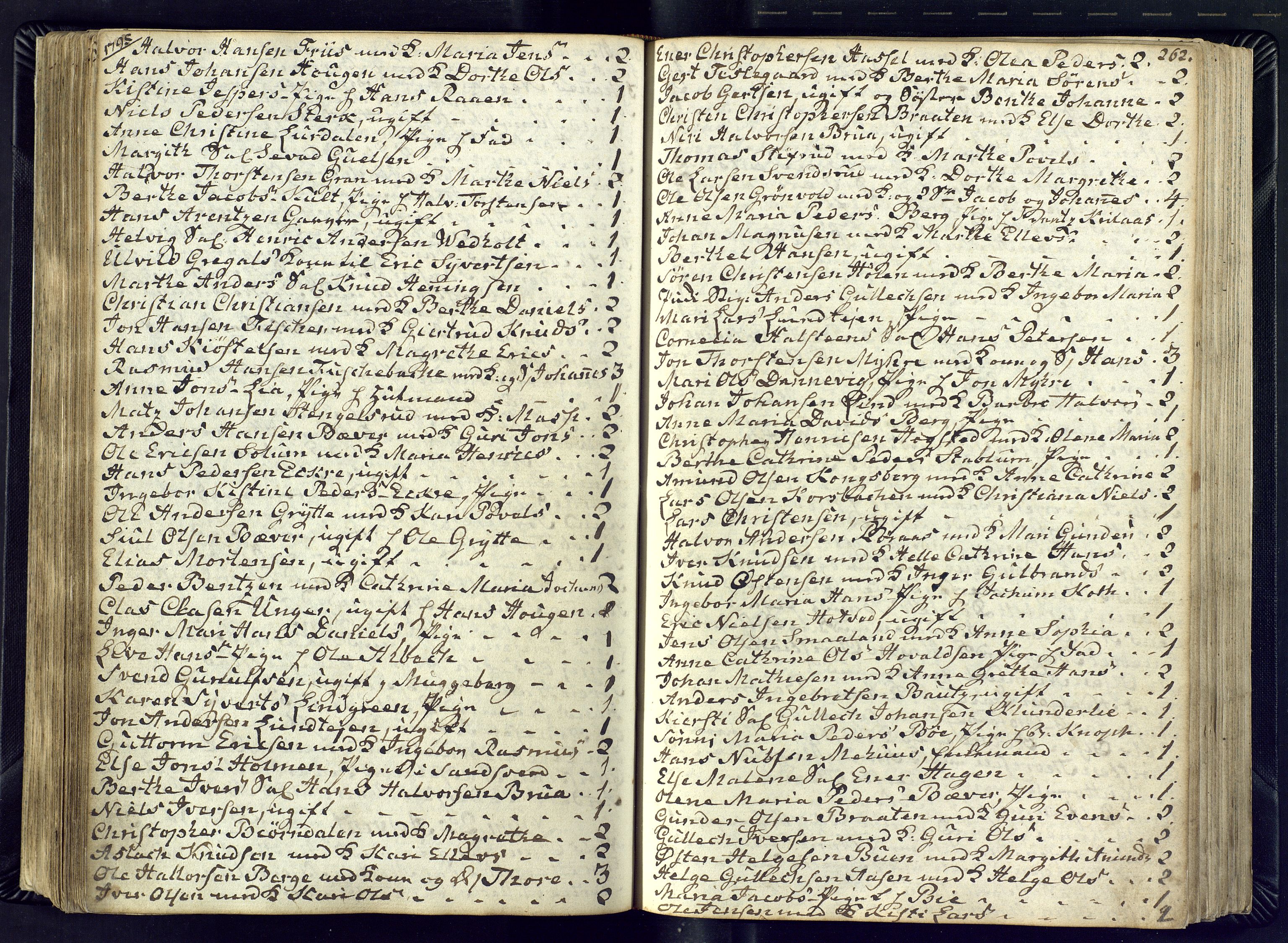 Kongsberg kirkebøker, AV/SAKO-A-22/M/Ma/L0012: Communicants register no. 12, 1794-1800, p. 262