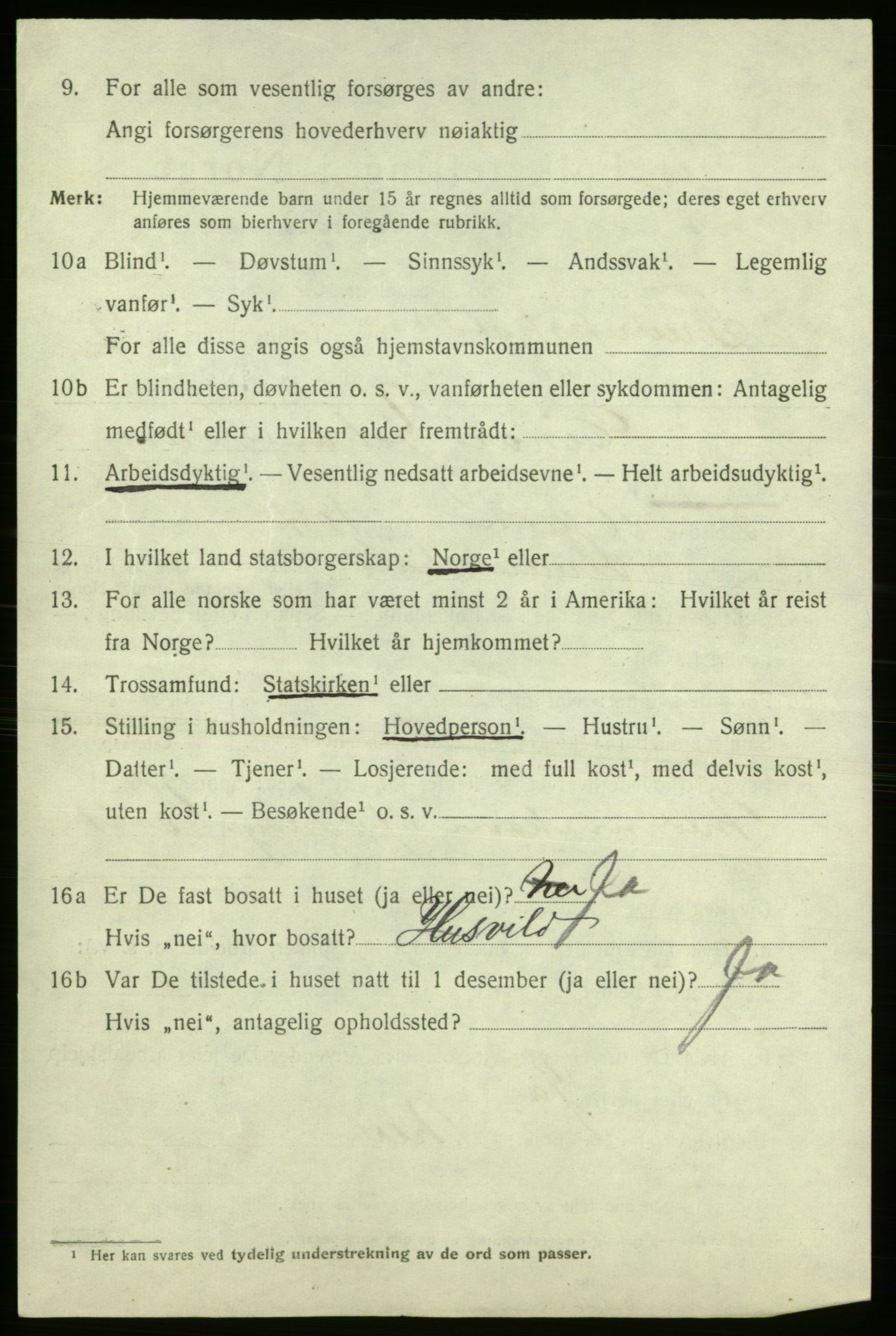 SAO, 1920 census for Fredrikshald, 1920, p. 28785