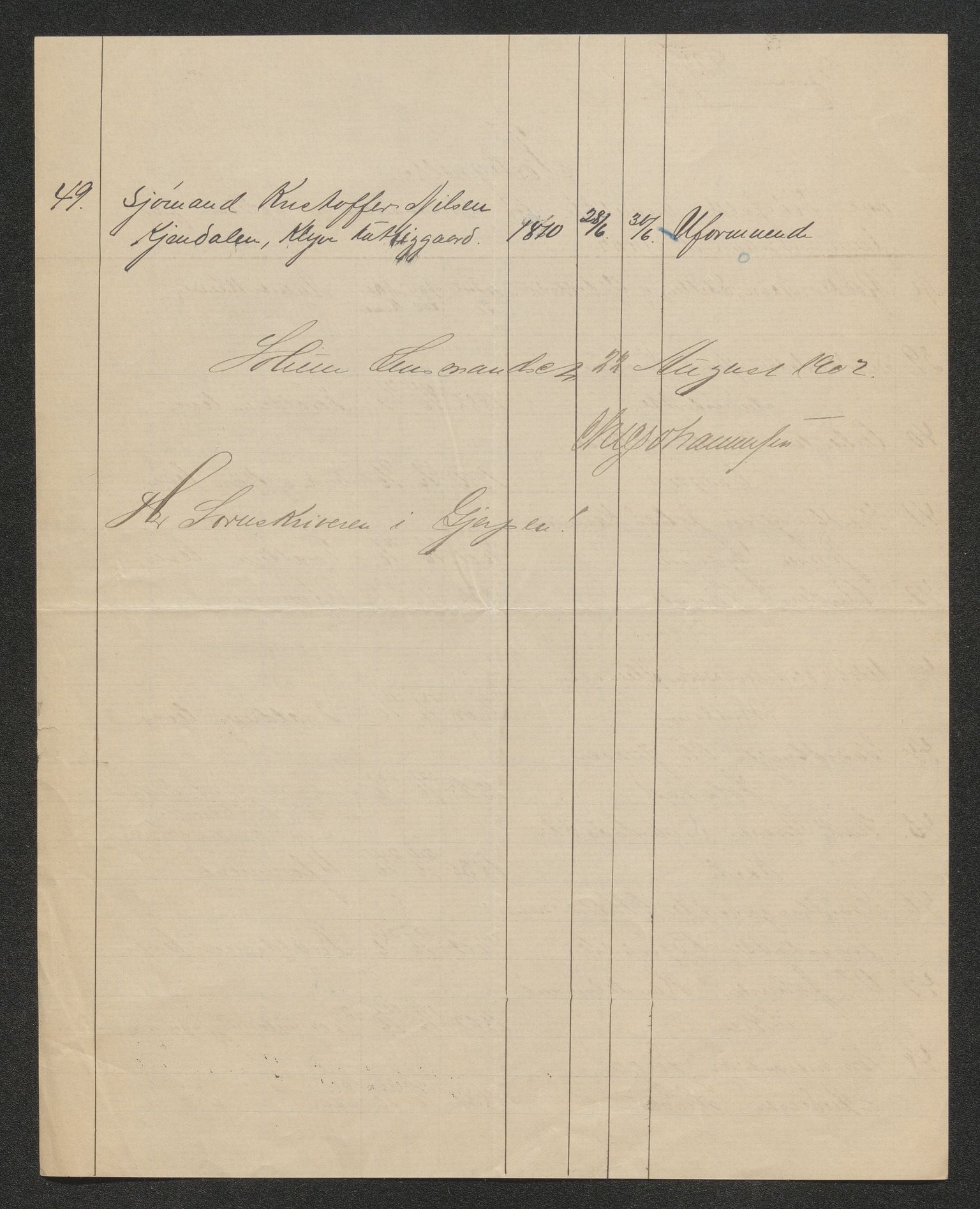 Gjerpen sorenskriveri, SAKO/A-216/H/Ha/Hab/L0007: Dødsfallsmeldinger, Solum, 1899-1915, p. 96