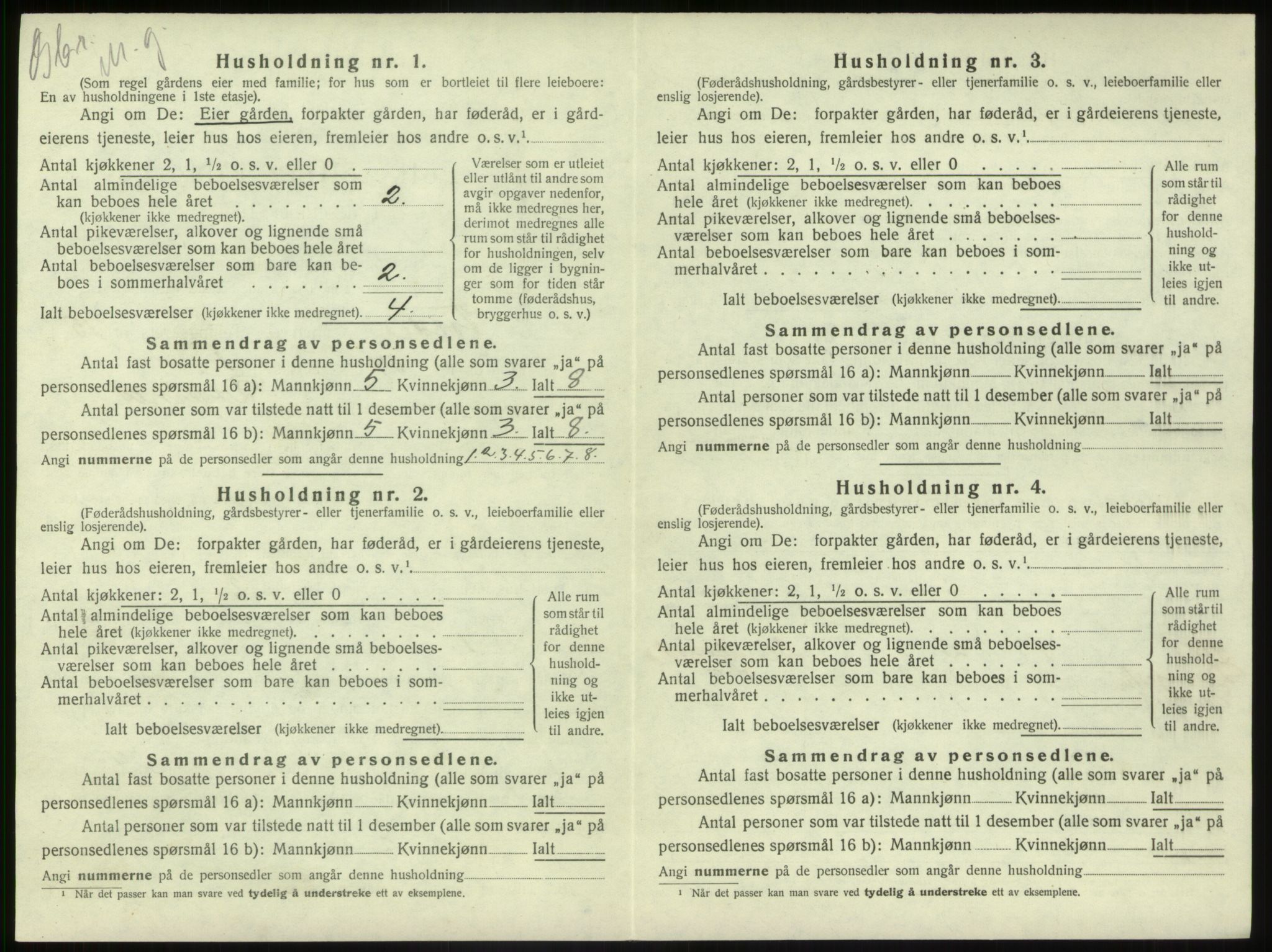 SAB, 1920 census for Førde, 1920, p. 798