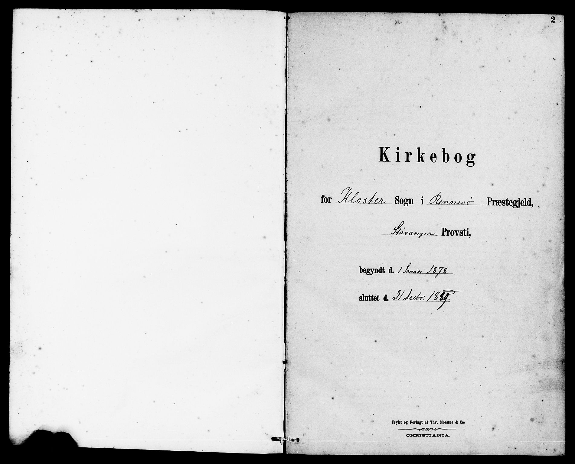 Rennesøy sokneprestkontor, SAST/A -101827/H/Ha/Haa/L0010: Parish register (official) no. A 10, 1878-1890, p. 2