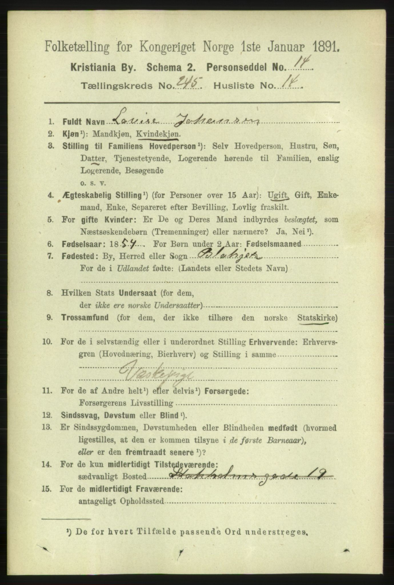 RA, 1891 census for 0301 Kristiania, 1891, p. 149777