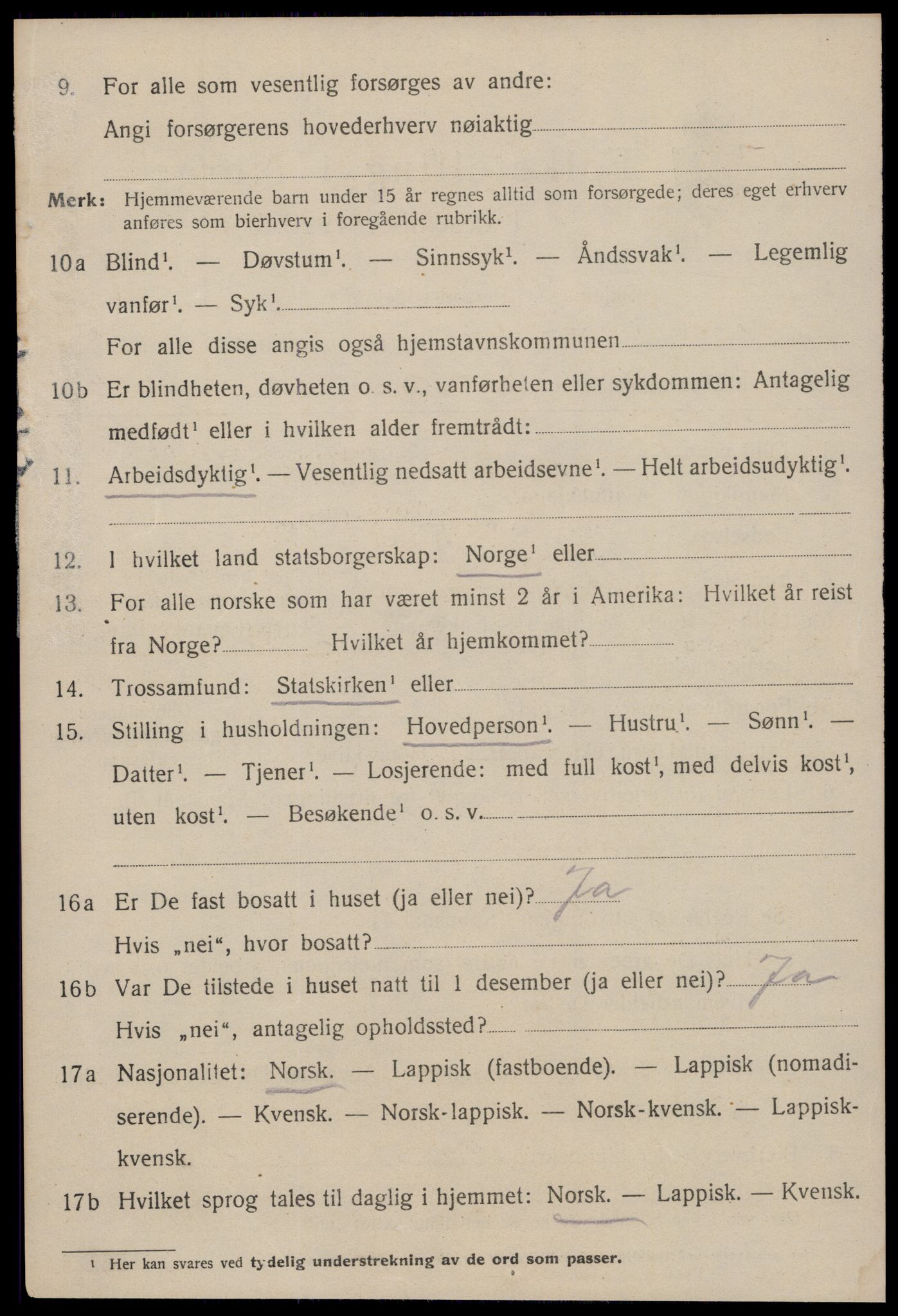 SAT, 1920 census for Ålen, 1920, p. 3599