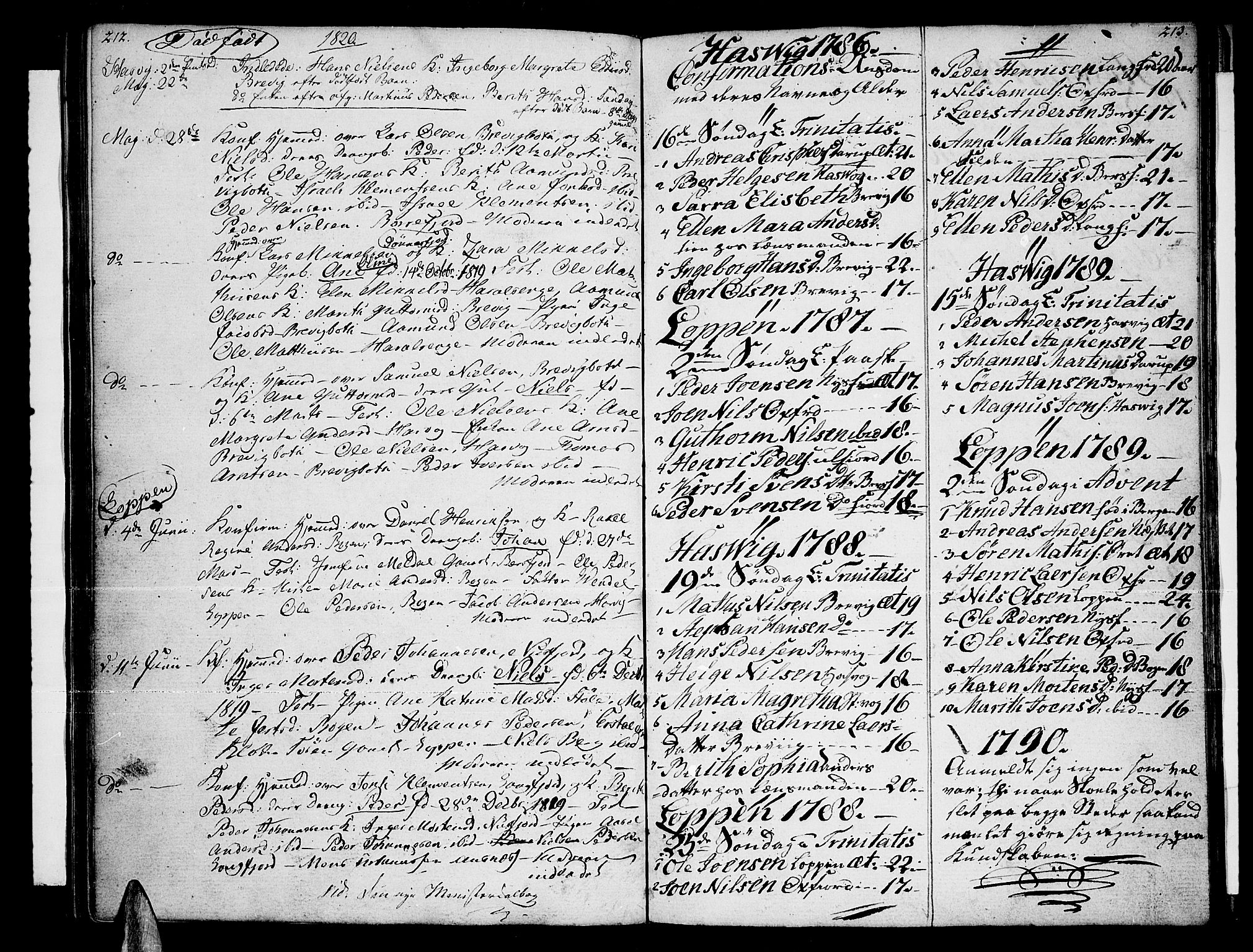 Loppa sokneprestkontor, SATØ/S-1339/H/Ha/L0002kirke: Parish register (official) no. 2, 1785-1821, p. 212