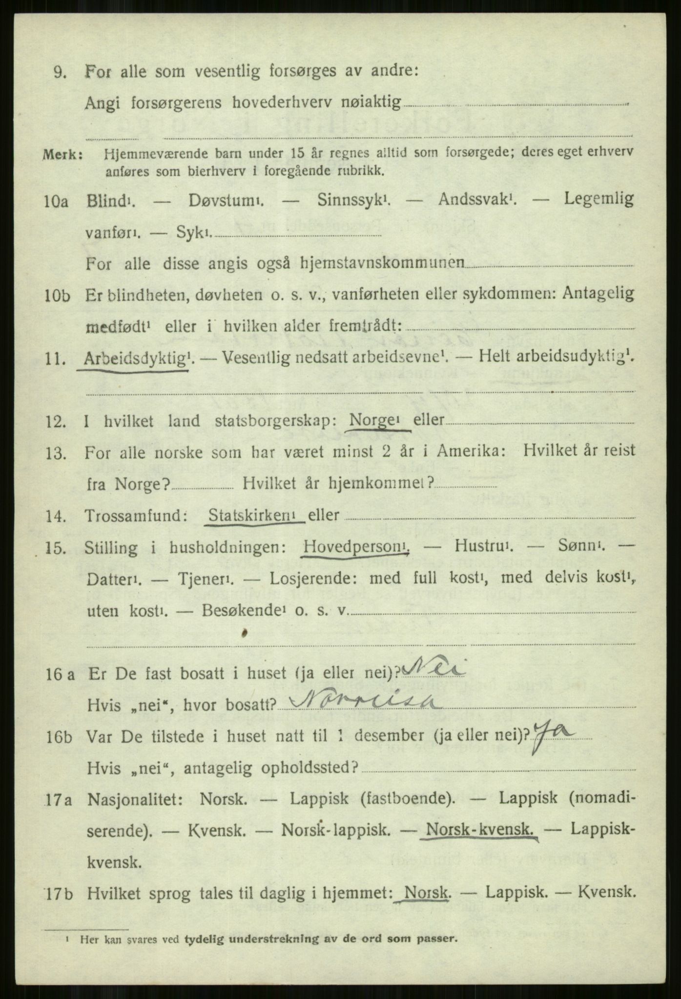 SATØ, 1920 census for Skjervøy, 1920, p. 4714