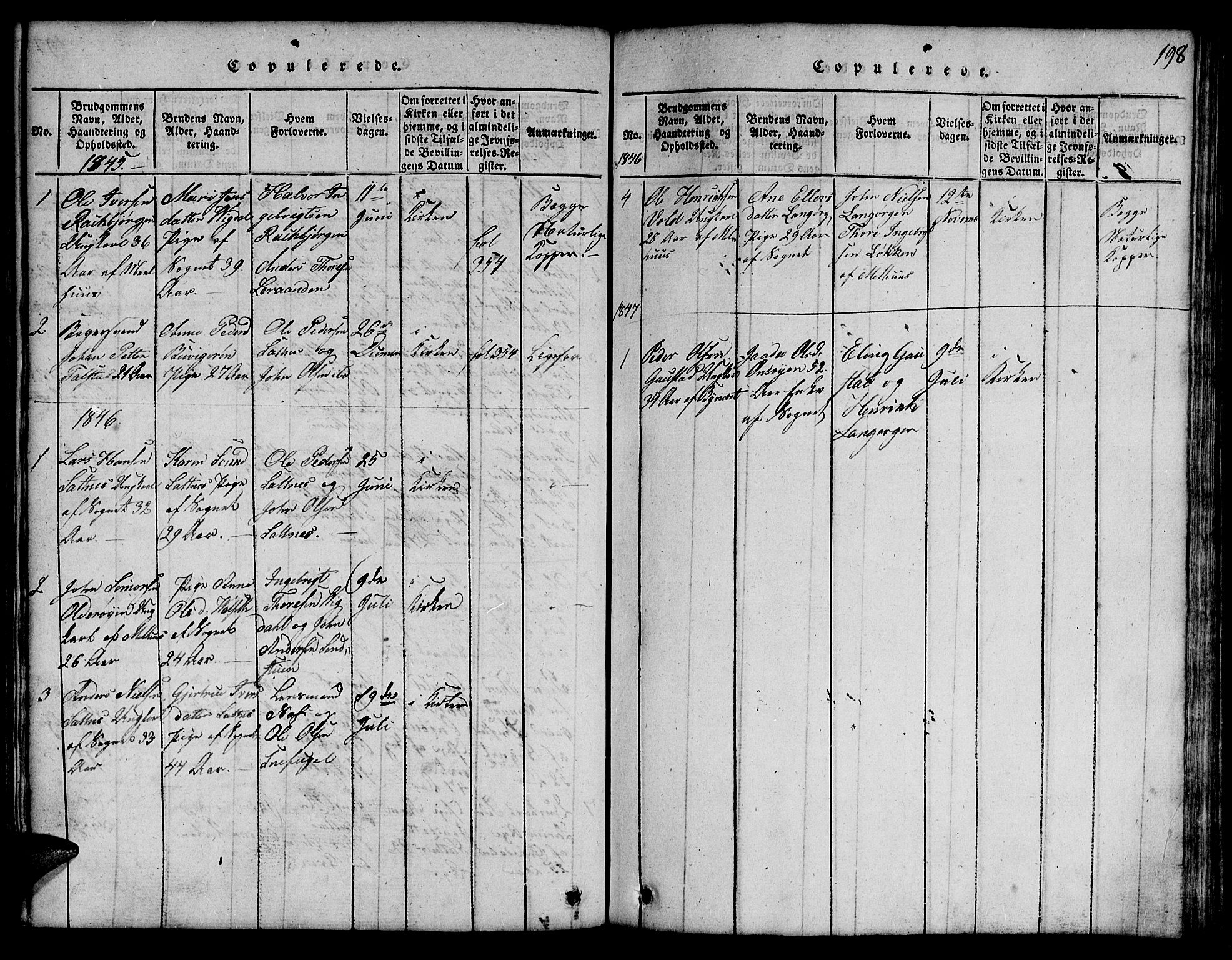 Ministerialprotokoller, klokkerbøker og fødselsregistre - Sør-Trøndelag, SAT/A-1456/666/L0788: Parish register (copy) no. 666C01, 1816-1847, p. 198