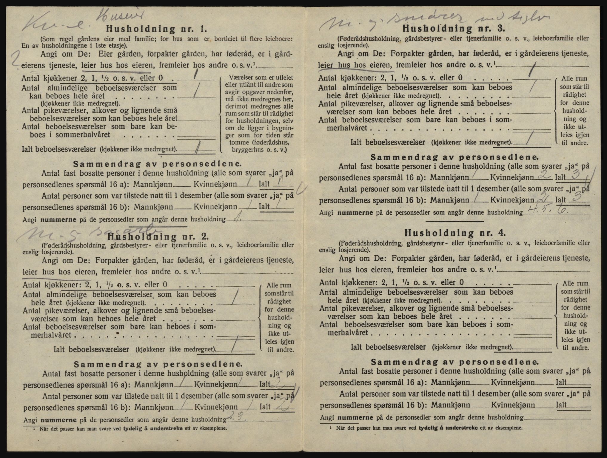 SAO, 1920 census for Glemmen, 1920, p. 110