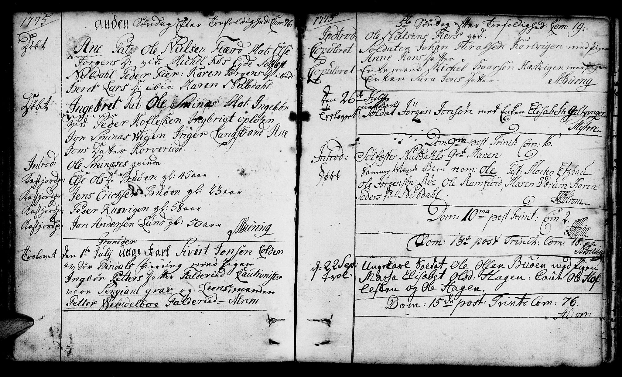 Ministerialprotokoller, klokkerbøker og fødselsregistre - Nord-Trøndelag, AV/SAT-A-1458/780/L0632: Parish register (official) no. 780A01, 1736-1786