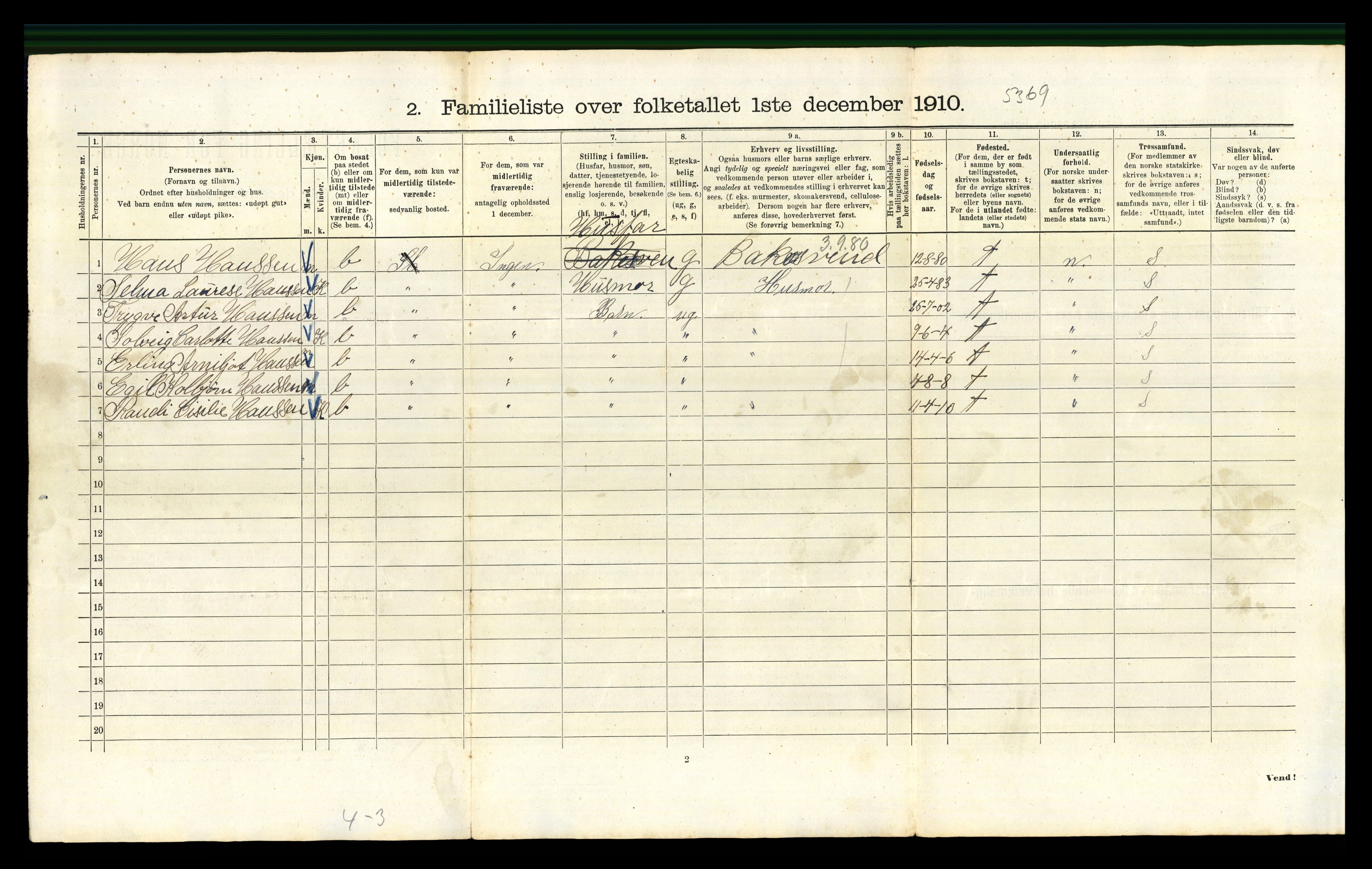 RA, 1910 census for Kristiania, 1910, p. 9930