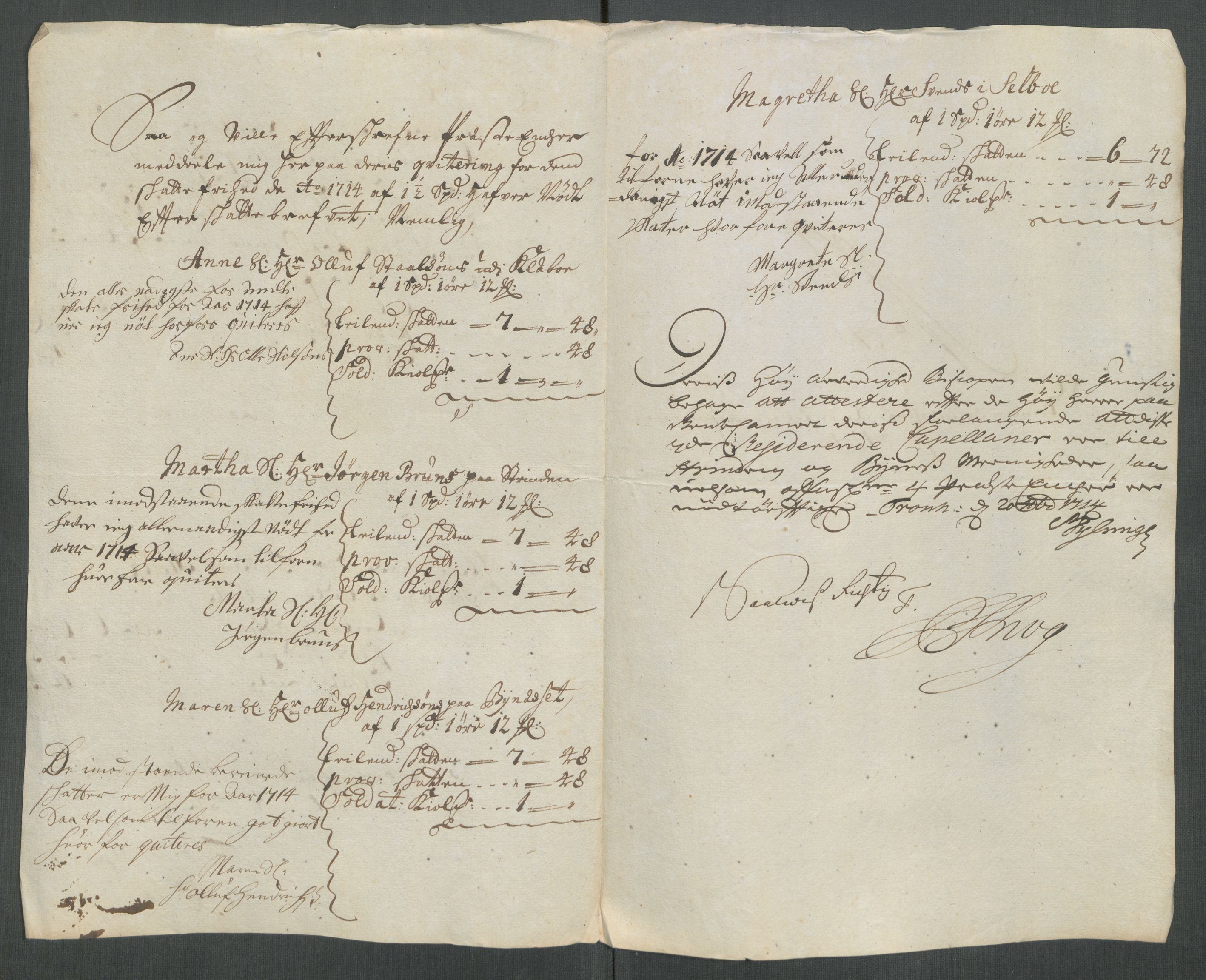 Rentekammeret inntil 1814, Reviderte regnskaper, Fogderegnskap, RA/EA-4092/R61/L4114: Fogderegnskap Strinda og Selbu, 1714, p. 200