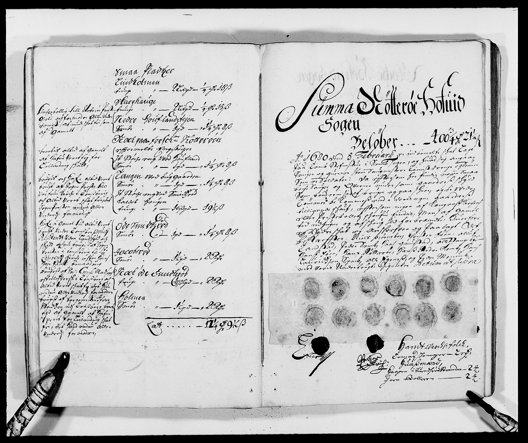Rentekammeret inntil 1814, Reviderte regnskaper, Fogderegnskap, AV/RA-EA-4092/R32/L1848: Fogderegnskap Jarlsberg grevskap, 1679-1680, p. 26