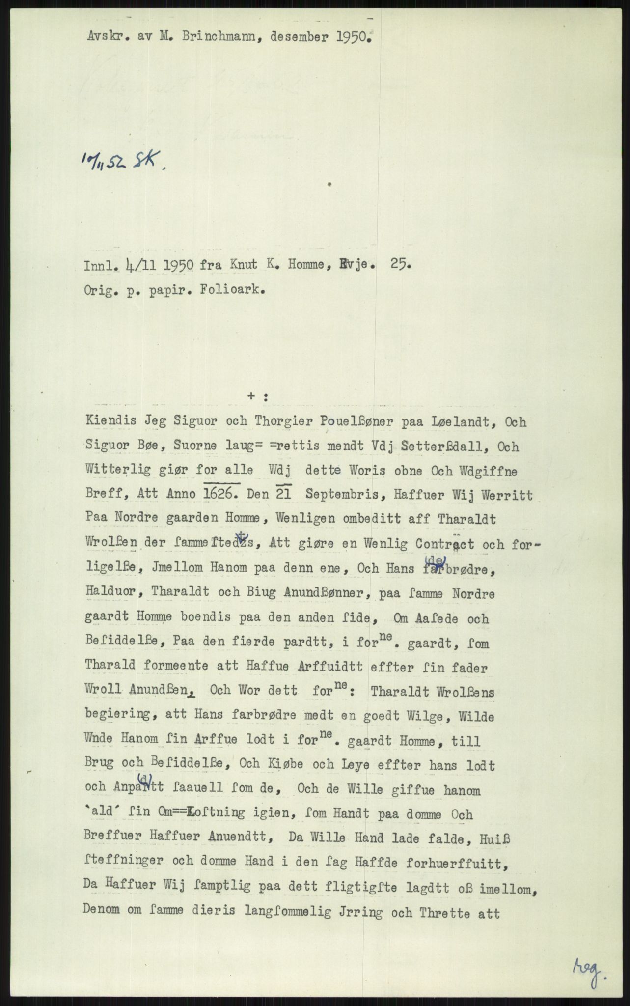 Samlinger til kildeutgivelse, Diplomavskriftsamlingen, AV/RA-EA-4053/H/Ha, p. 2866