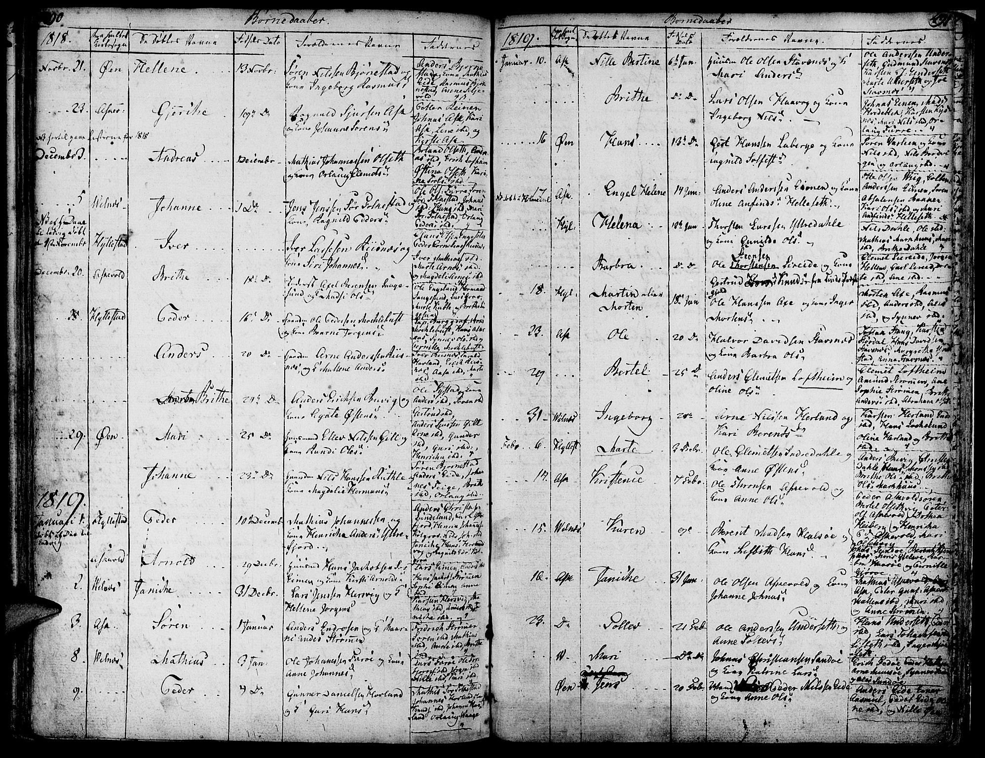Askvoll sokneprestembete, SAB/A-79501/H/Haa/Haaa/L0009: Parish register (official) no. A 9, 1776-1821, p. 490-491