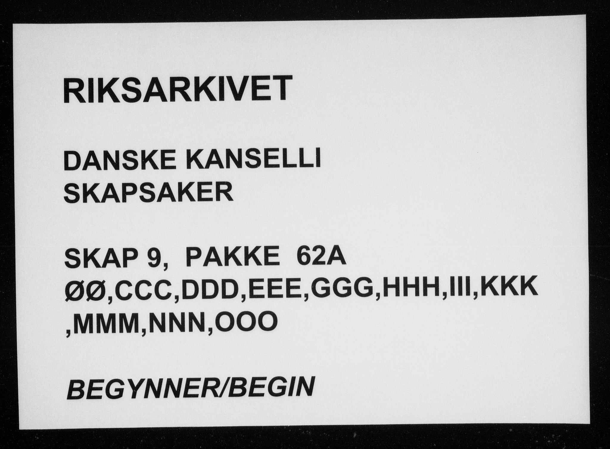 Danske Kanselli, Skapsaker, AV/RA-EA-4061/F/L0024: Skap 9, pakke 56O-86, 1631-1736, p. 127