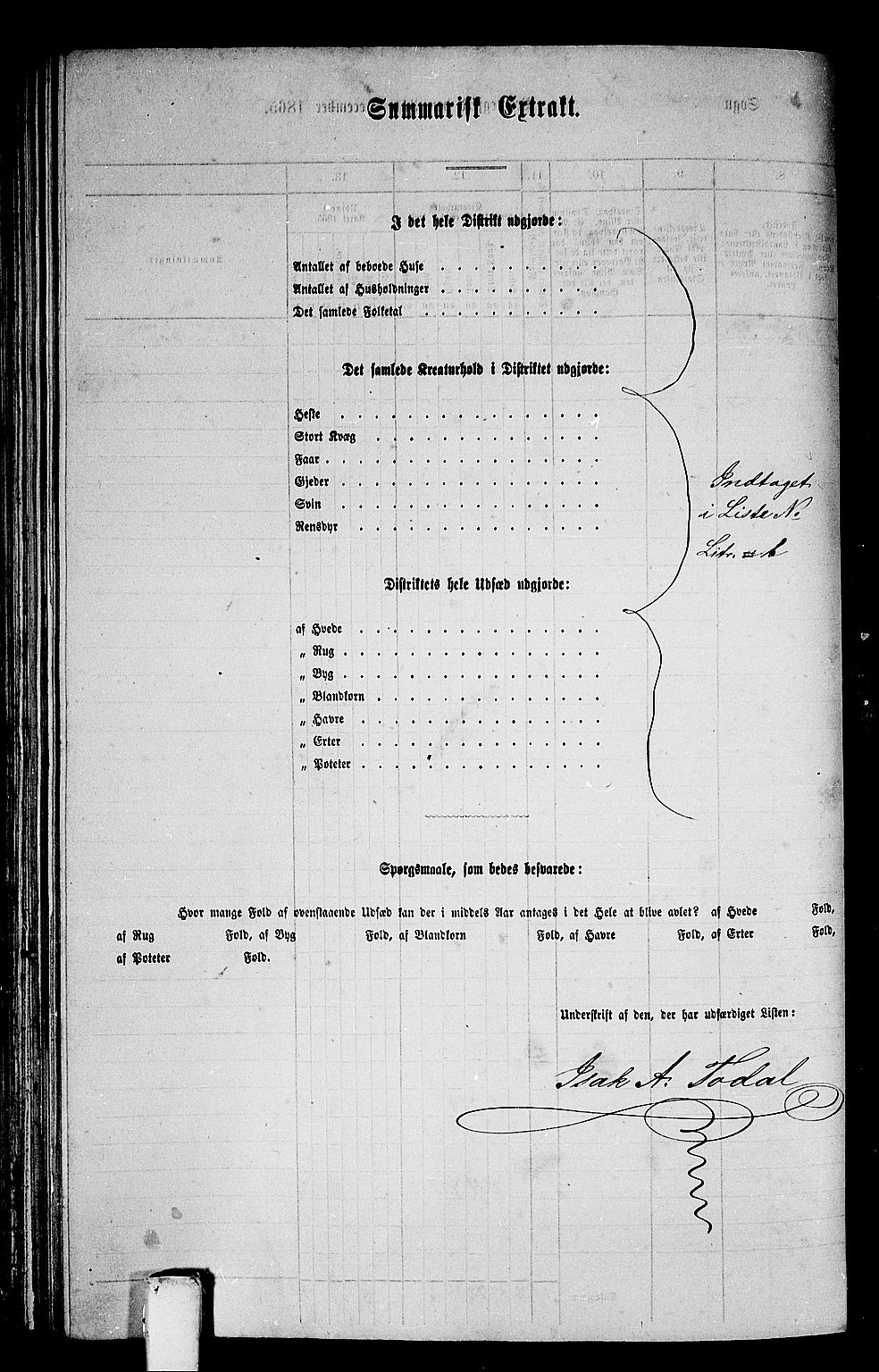 RA, 1865 census for Aure, 1865, p. 143