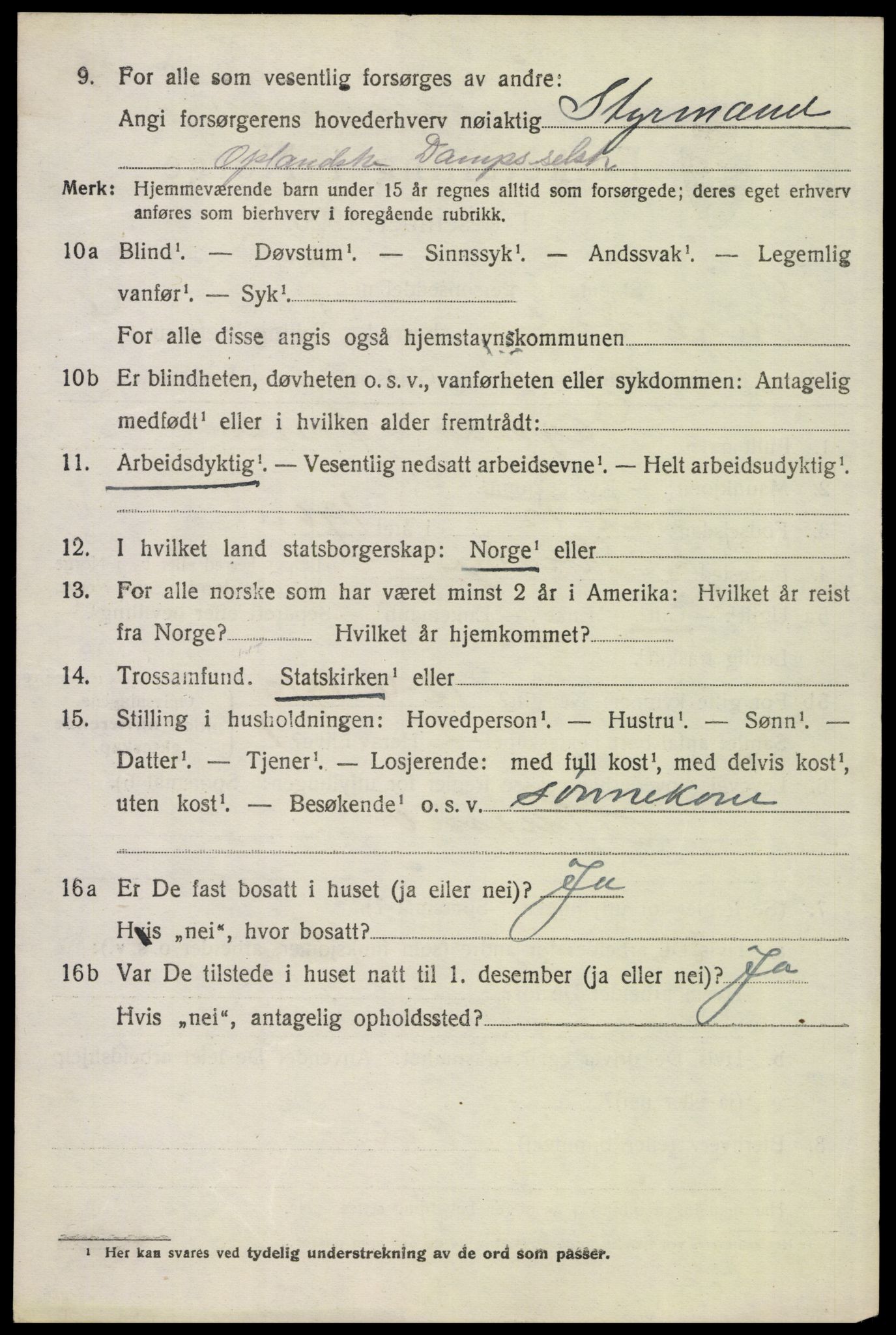 SAH, 1920 census for Engerdal, 1920, p. 2552