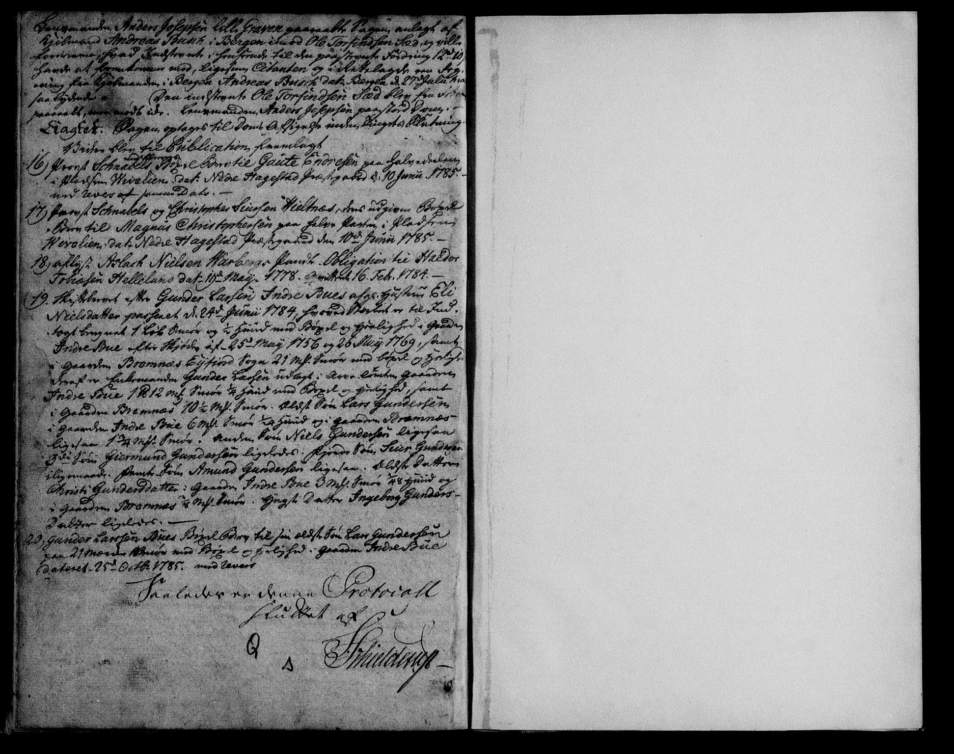 Hardanger og Voss sorenskriveri, SAB/A-2501/1/1A/1Af/L0007: Tingbok for Hardanger, 1781-1785, p. 288b-289a
