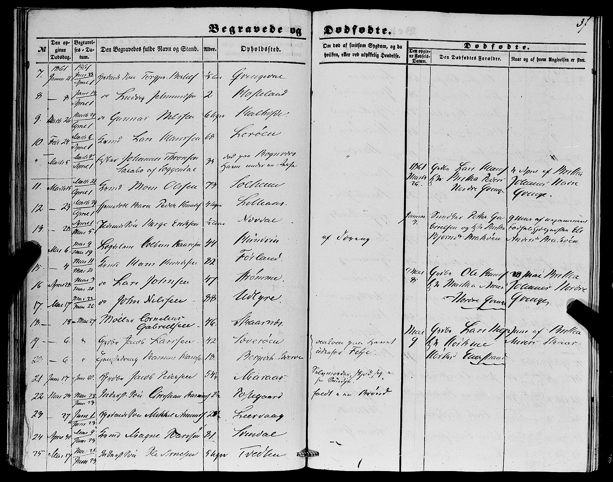 Lindås Sokneprestembete, AV/SAB-A-76701/H/Haa/Haaa/L0015: Parish register (official) no. A 15, 1848-1862, p. 37