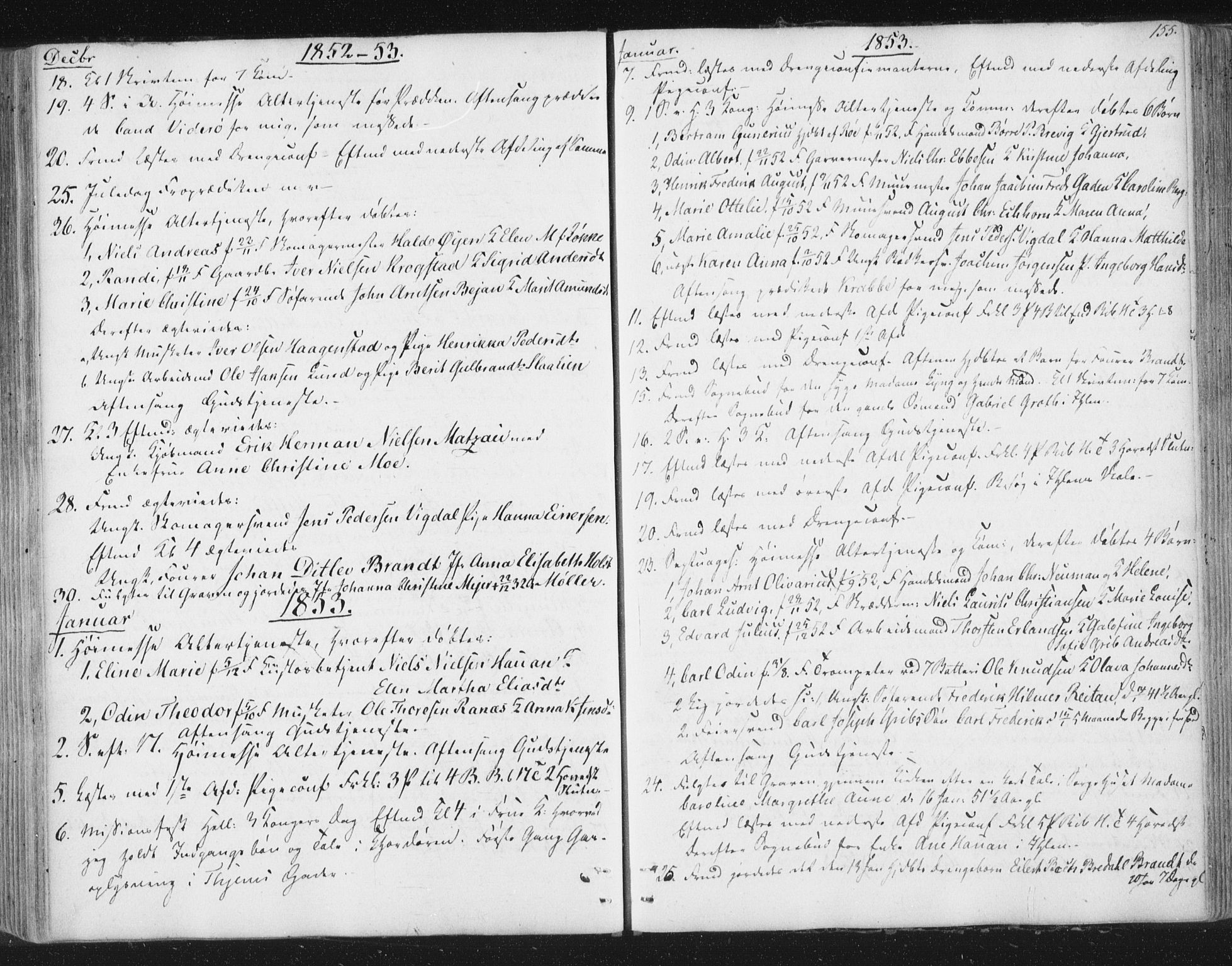 Ministerialprotokoller, klokkerbøker og fødselsregistre - Sør-Trøndelag, SAT/A-1456/602/L0127: Curate's parish register no. 602B01, 1821-1875, p. 155