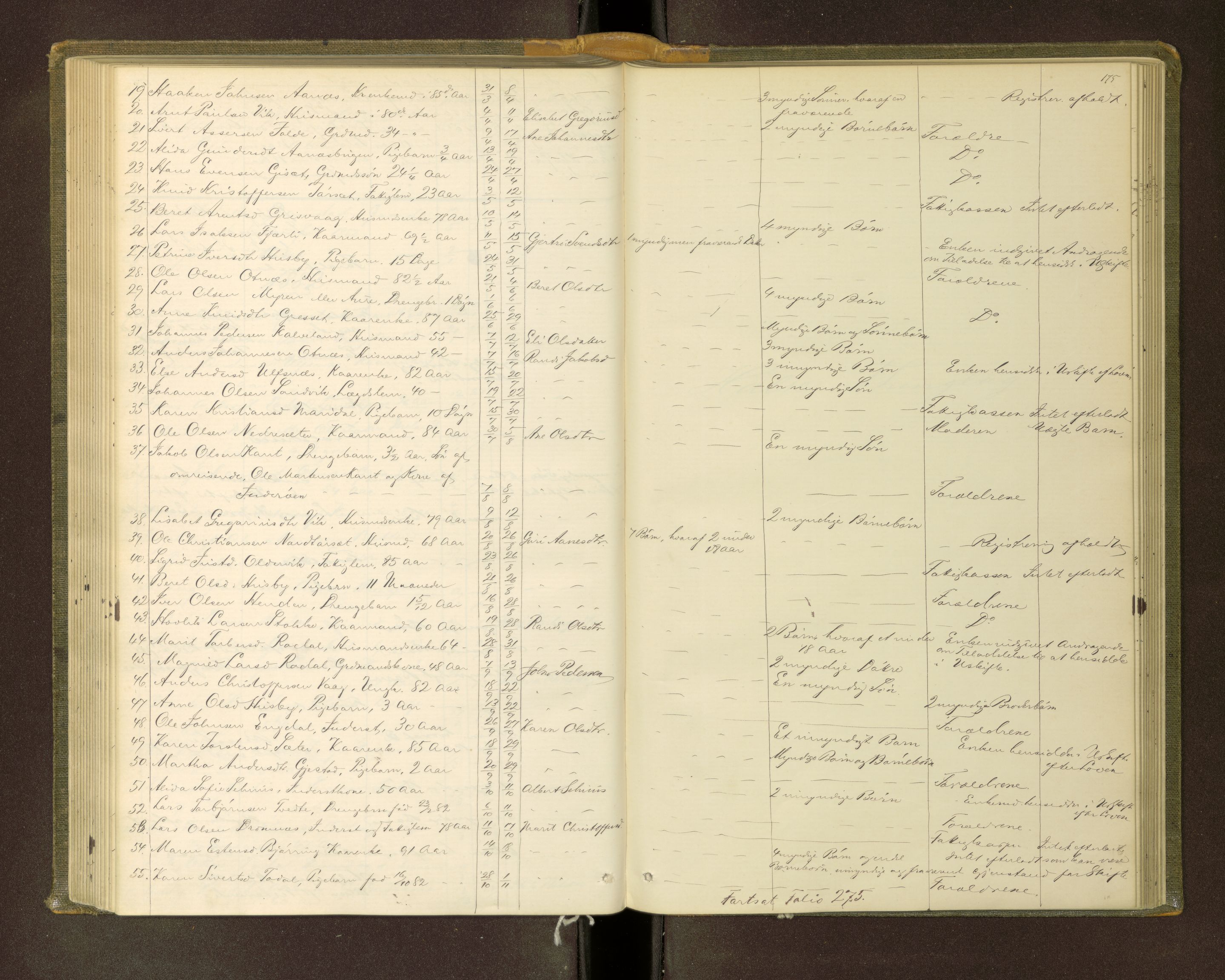 Nordmøre sorenskriveri, AV/SAT-A-4132/1/3/3L/L0002: Dødsfallsprotokoll, 1873-1883, p. 175
