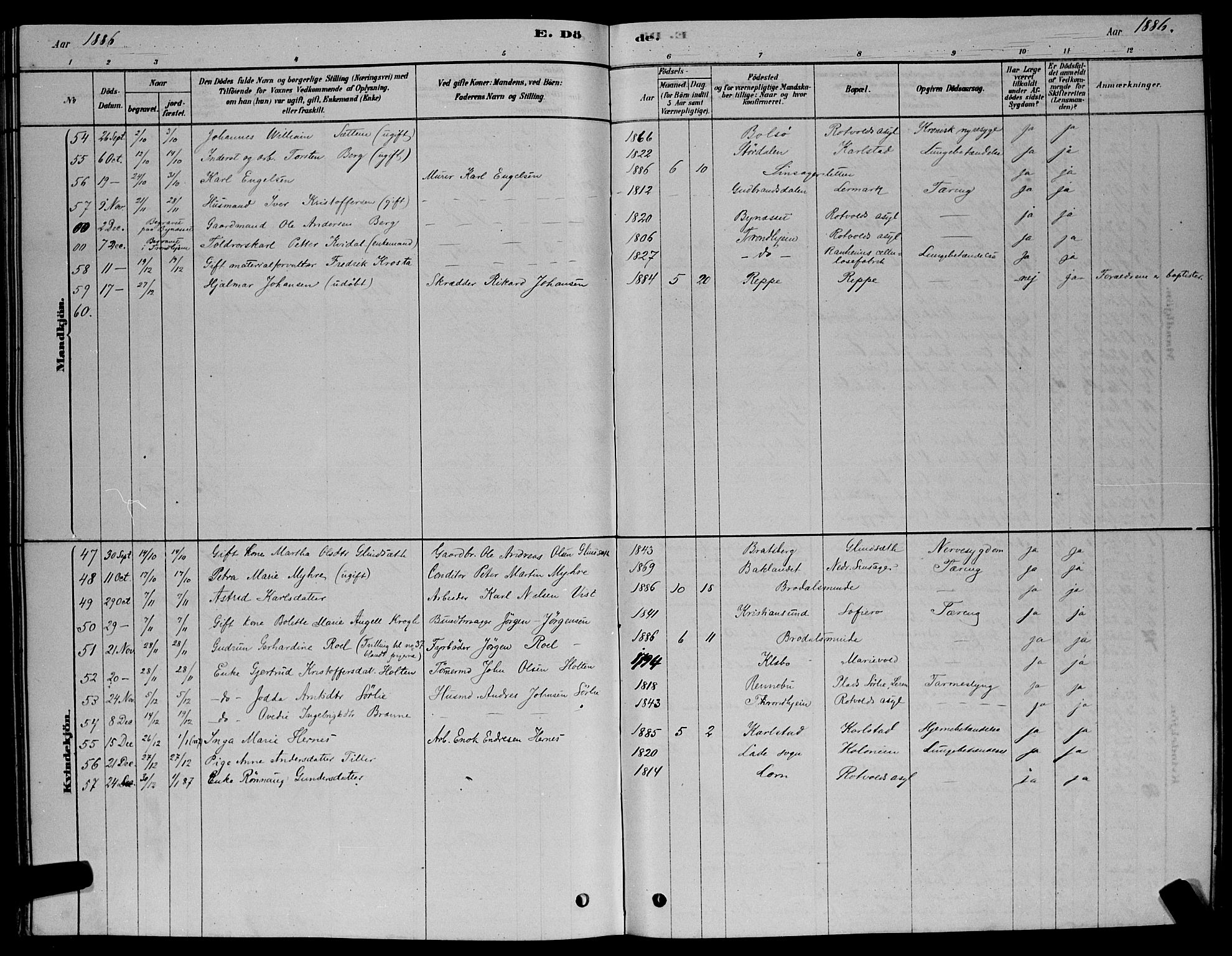 Ministerialprotokoller, klokkerbøker og fødselsregistre - Sør-Trøndelag, AV/SAT-A-1456/606/L0312: Parish register (copy) no. 606C08, 1878-1894