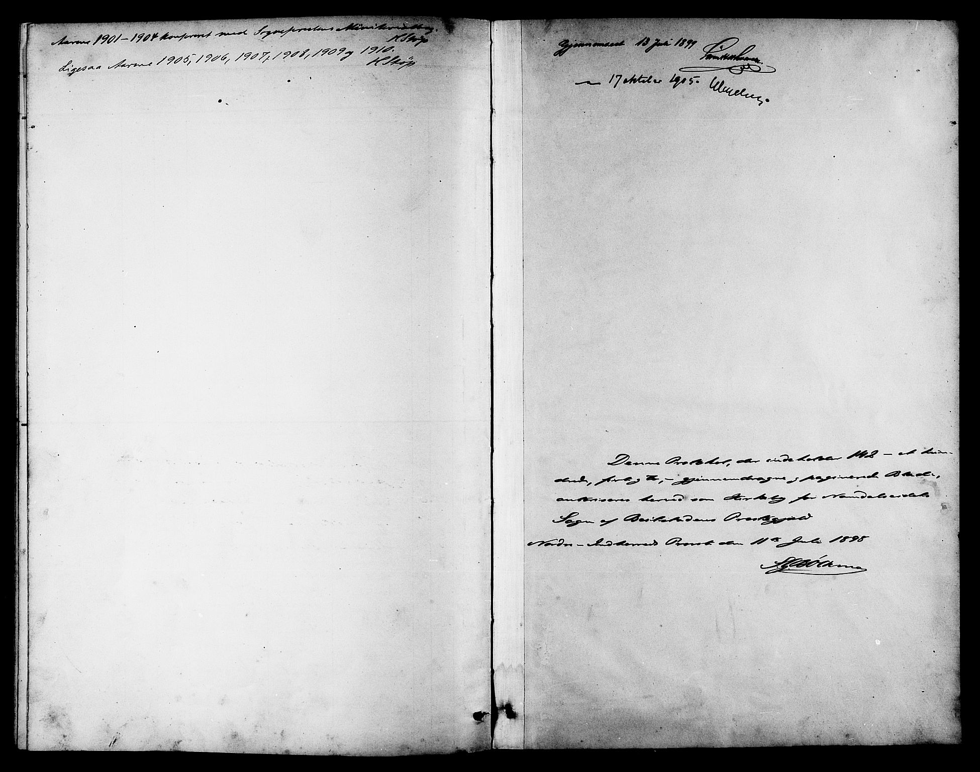 Ministerialprotokoller, klokkerbøker og fødselsregistre - Nord-Trøndelag, SAT/A-1458/742/L0412: Parish register (copy) no. 742C03, 1898-1910