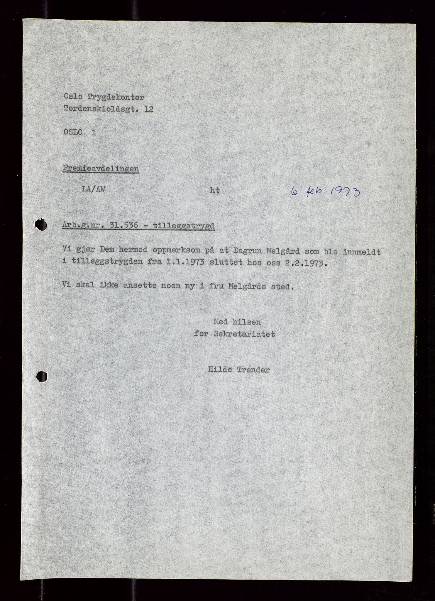 Industridepartementet, Oljekontoret, AV/SAST-A-101348/Di/L0002: DWP, måneds- kvartals- halvårs- og årsrapporter, økonomi, personell, div., 1972-1974, p. 556