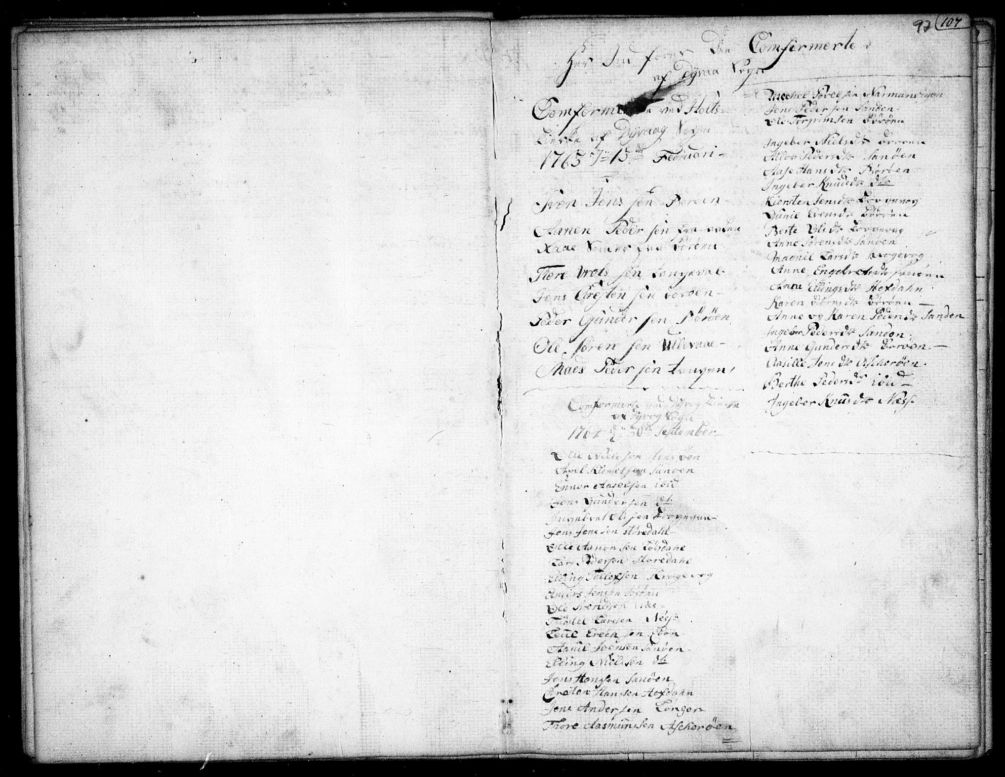 Dypvåg sokneprestkontor, SAK/1111-0007/F/Fb/Fba/L0007: Parish register (copy) no. B 7, 1762-1810, p. 97