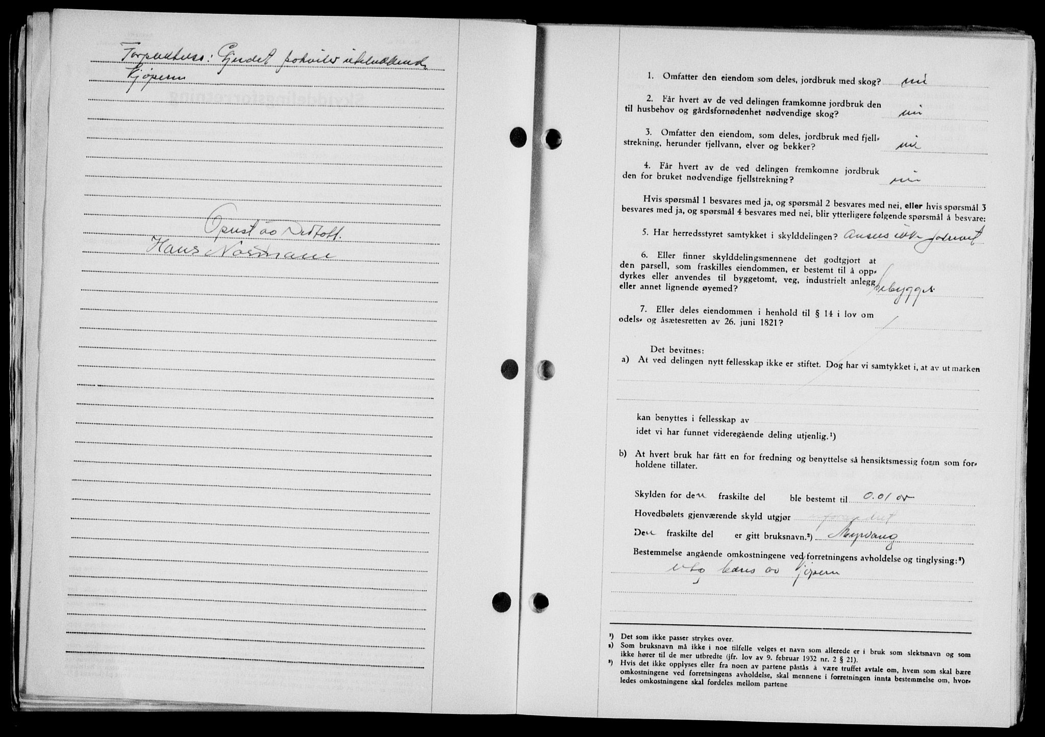 Lofoten sorenskriveri, SAT/A-0017/1/2/2C/L0022a: Mortgage book no. 22a, 1949-1950, Diary no: : 63/1950