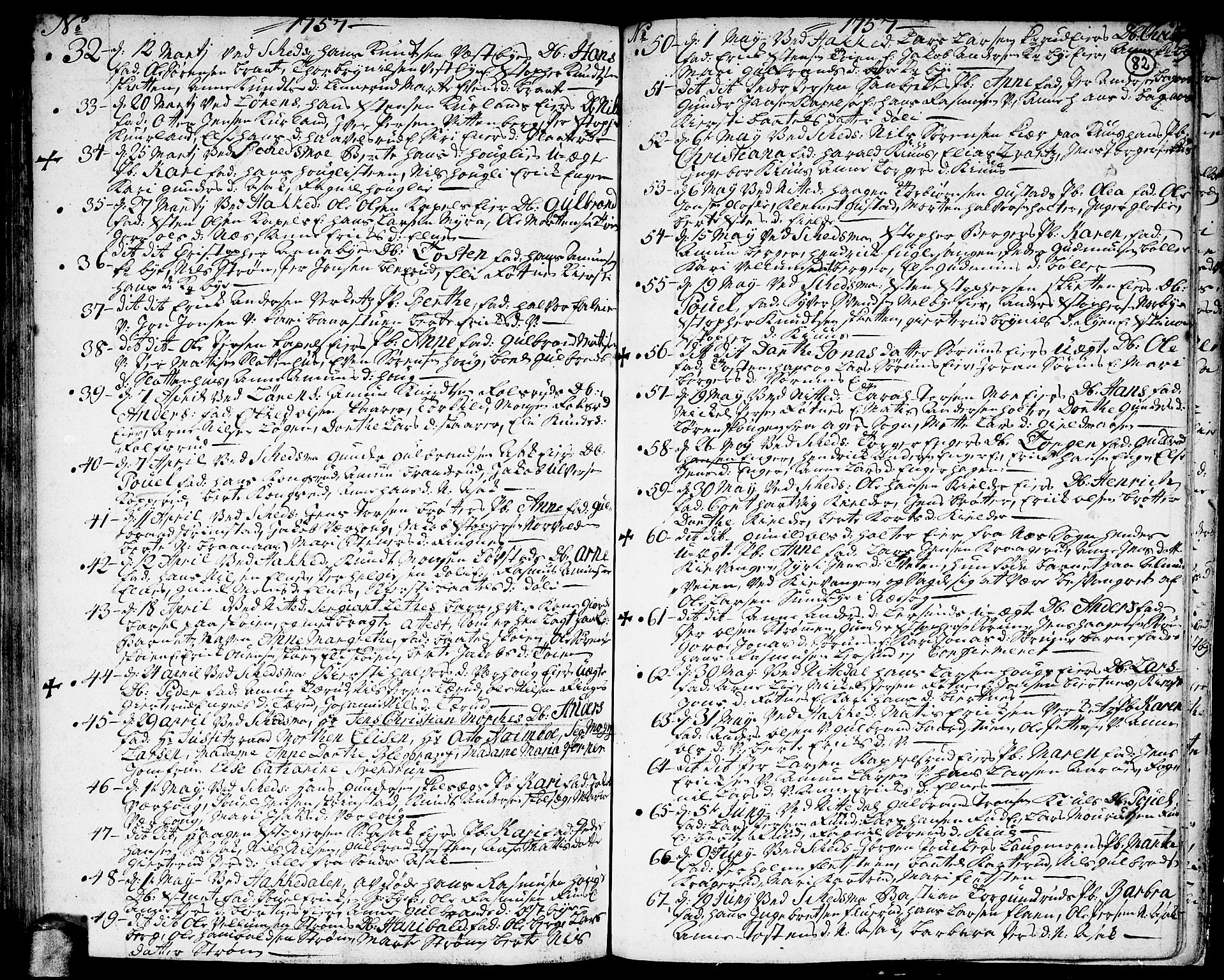 Skedsmo prestekontor Kirkebøker, SAO/A-10033a/F/Fa/L0003: Parish register (official) no. I 3, 1737-1759, p. 82