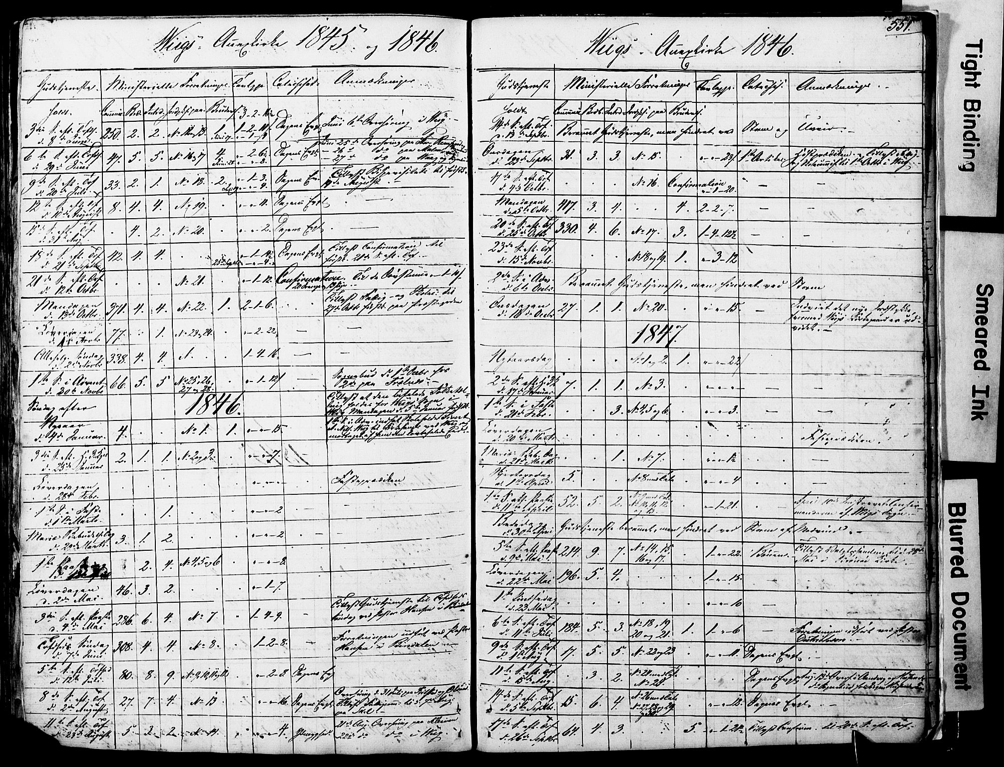 Ministerialprotokoller, klokkerbøker og fødselsregistre - Nordland, AV/SAT-A-1459/812/L0176: Parish register (official) no. 812A05, 1834-1874, p. 551