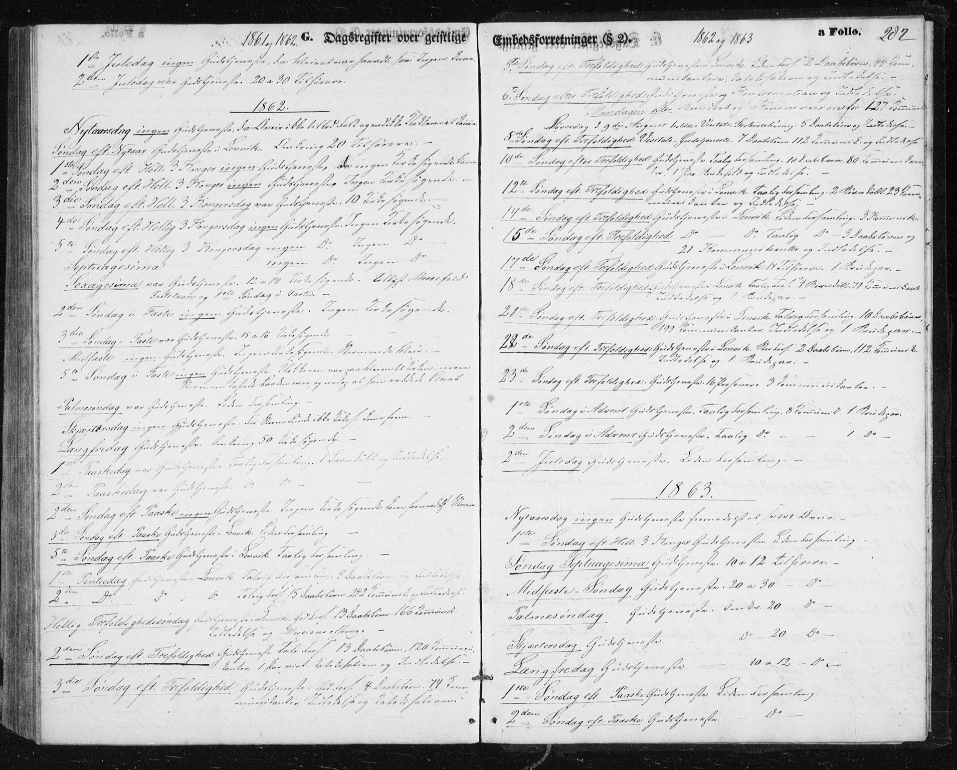 Lenvik sokneprestembete, SATØ/S-1310/H/Ha/Hab/L0004klokker: Parish register (copy) no. 4, 1859-1869, p. 282