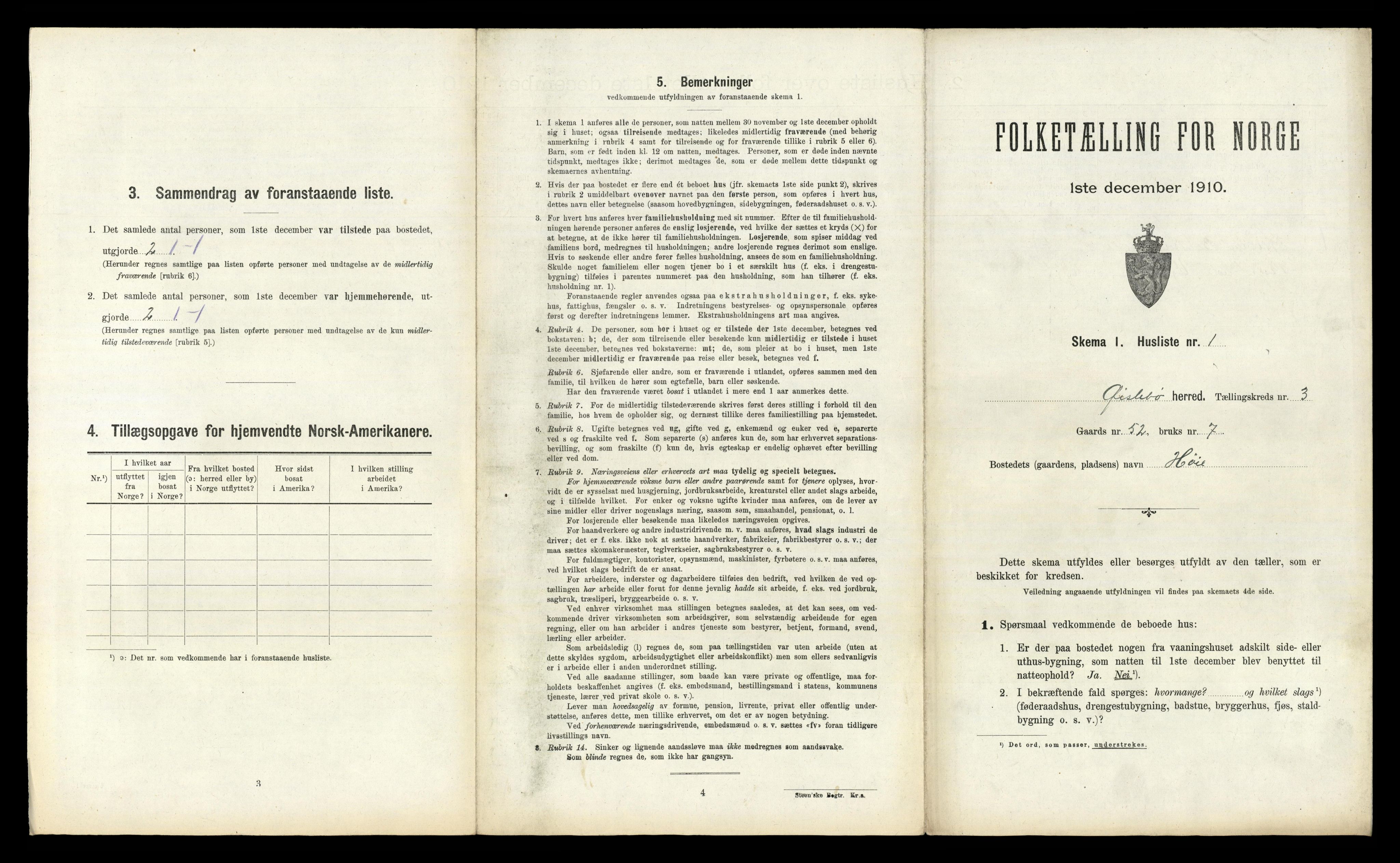 RA, 1910 census for Øyslebø, 1910, p. 248