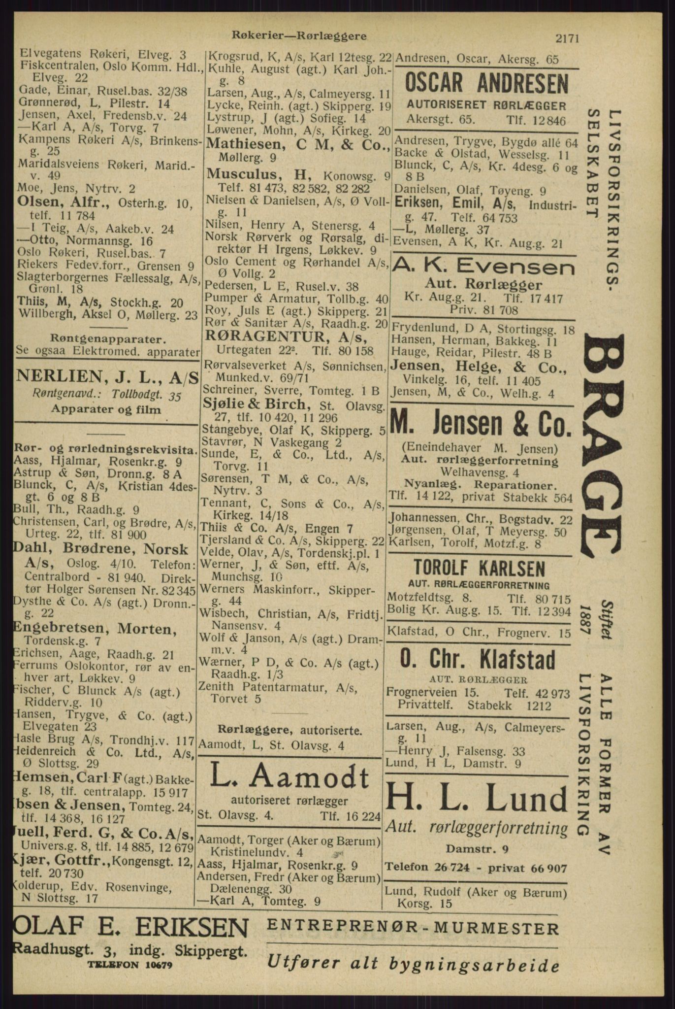 Kristiania/Oslo adressebok, PUBL/-, 1929, p. 2171
