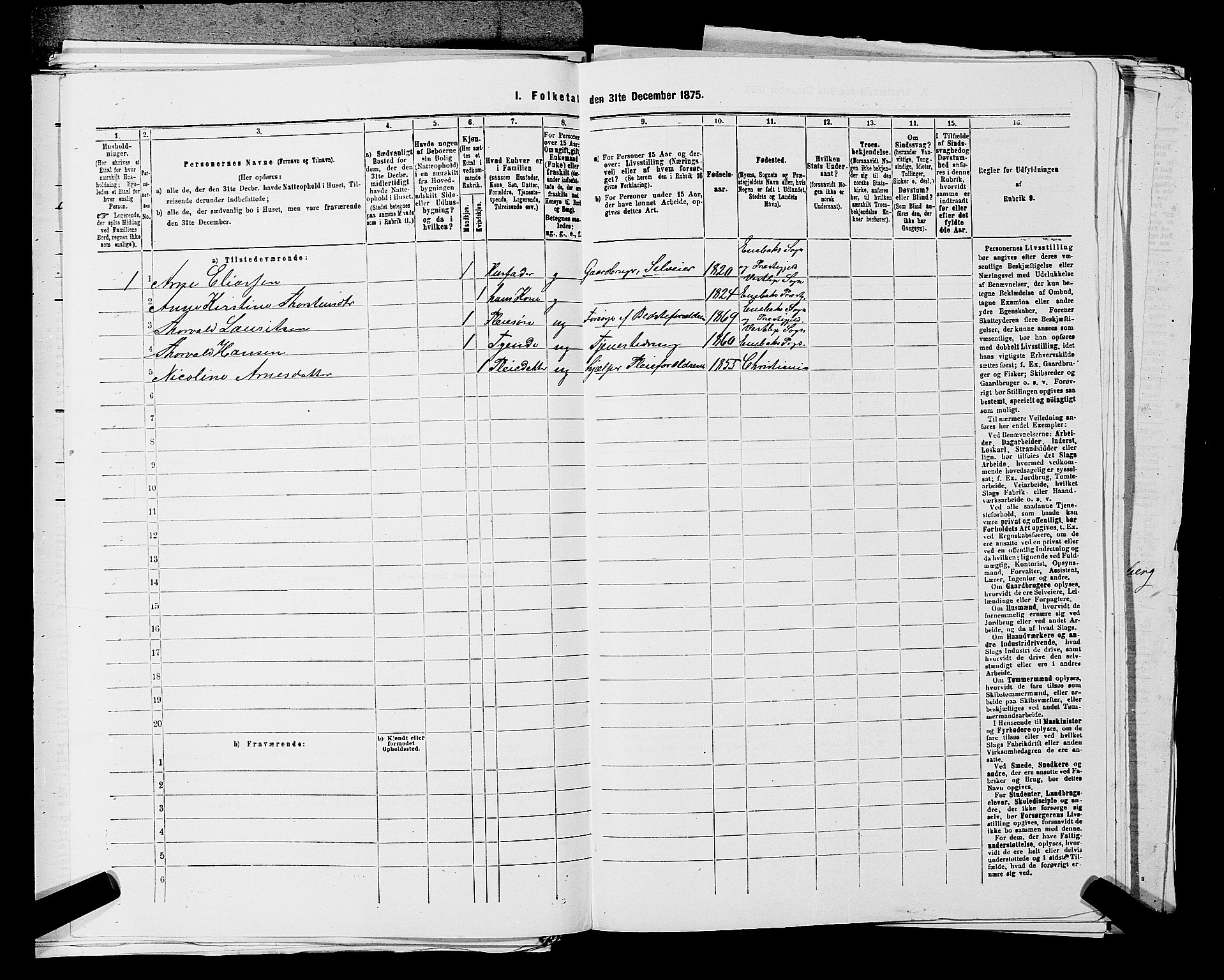 RA, 1875 census for 0229P Enebakk, 1875, p. 929