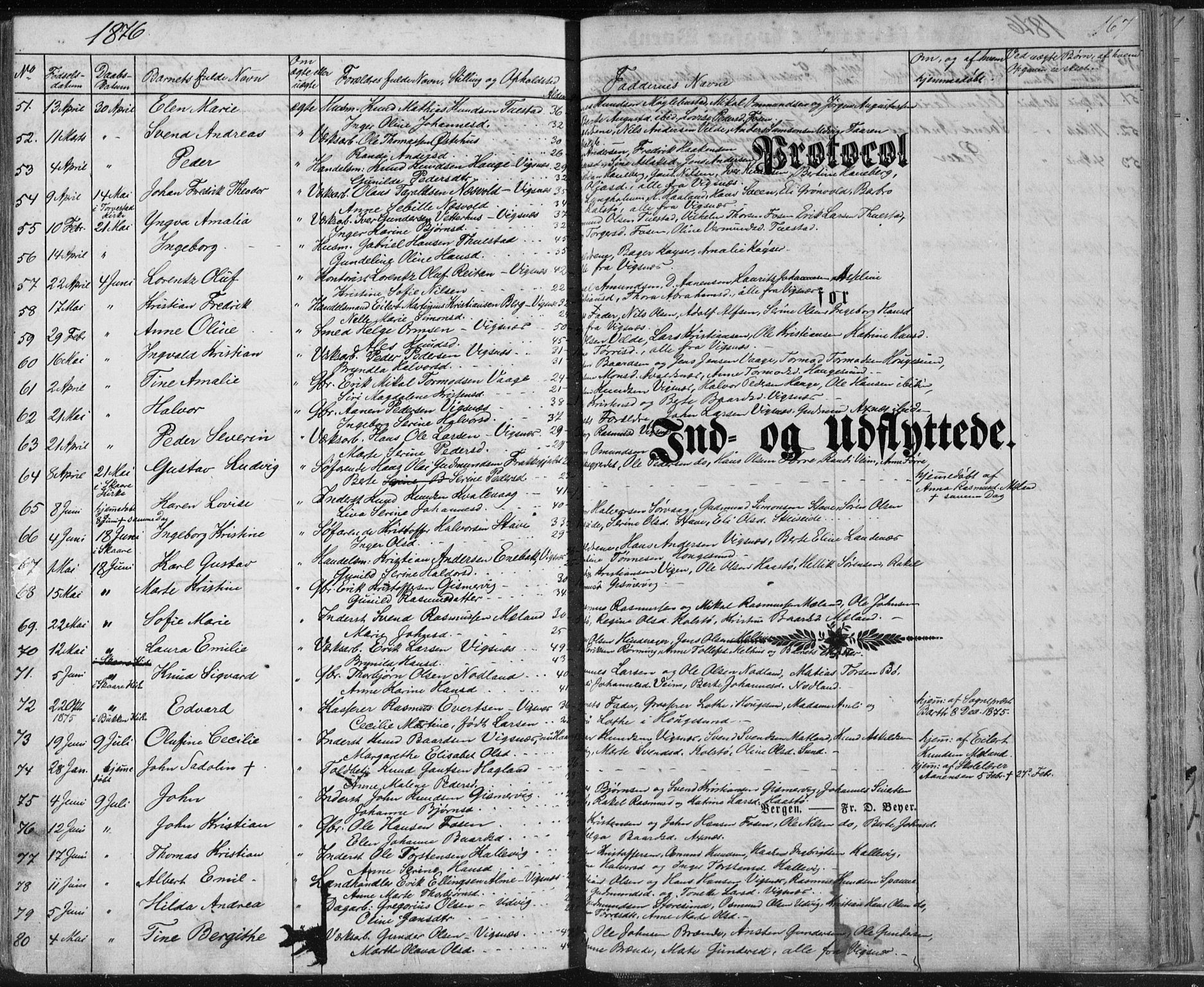 Avaldsnes sokneprestkontor, AV/SAST-A -101851/H/Ha/Haa/L0010: Parish register (official) no. A 10, 1857-1876, p. 167