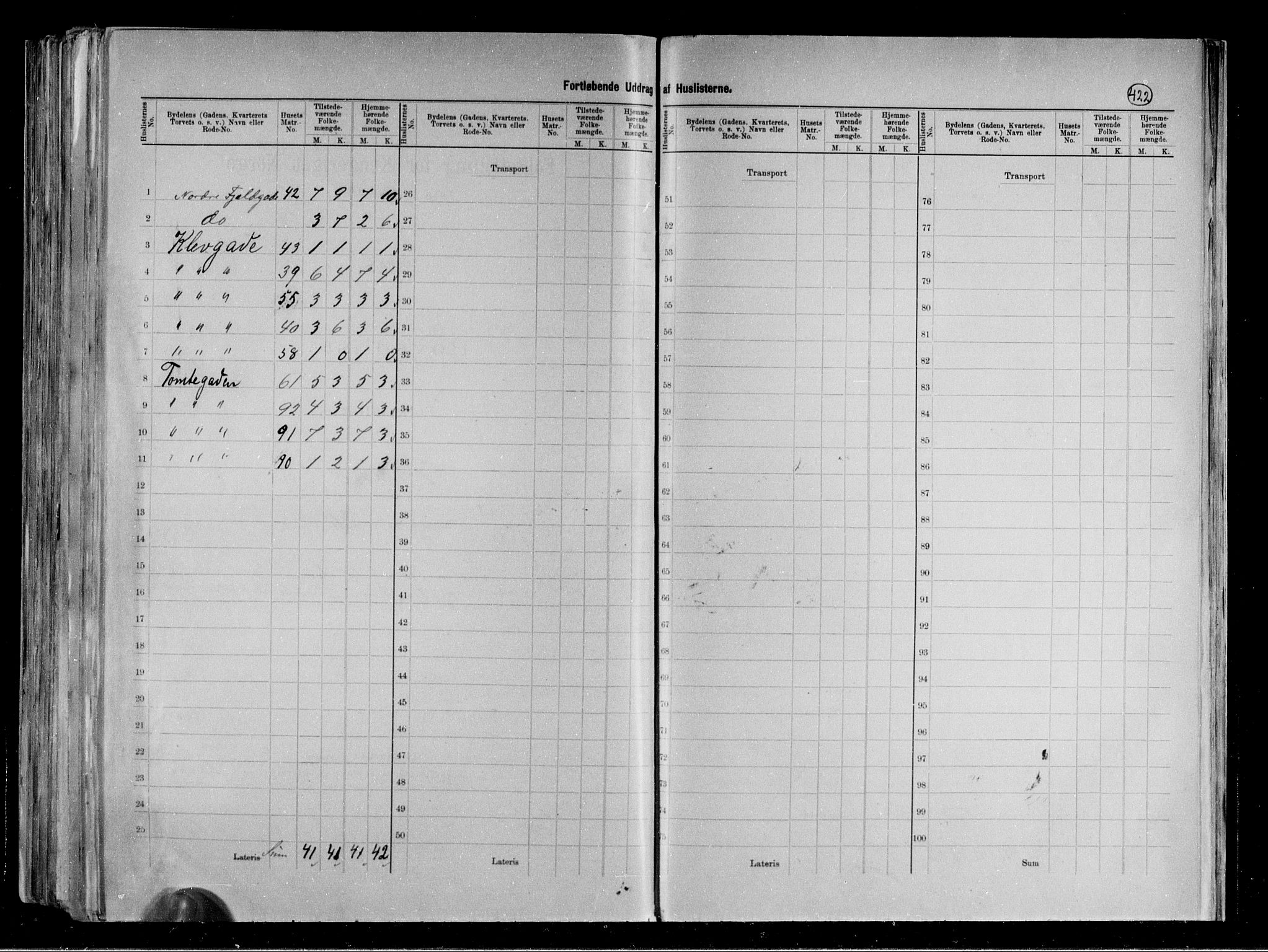 RA, 1891 census for 0806 Skien, 1891, p. 60