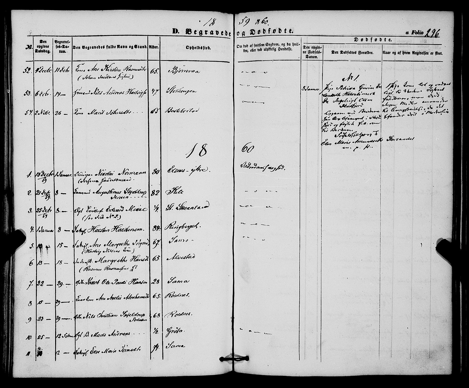 Trondenes sokneprestkontor, SATØ/S-1319/H/Ha/L0011kirke: Parish register (official) no. 11, 1853-1862, p. 296