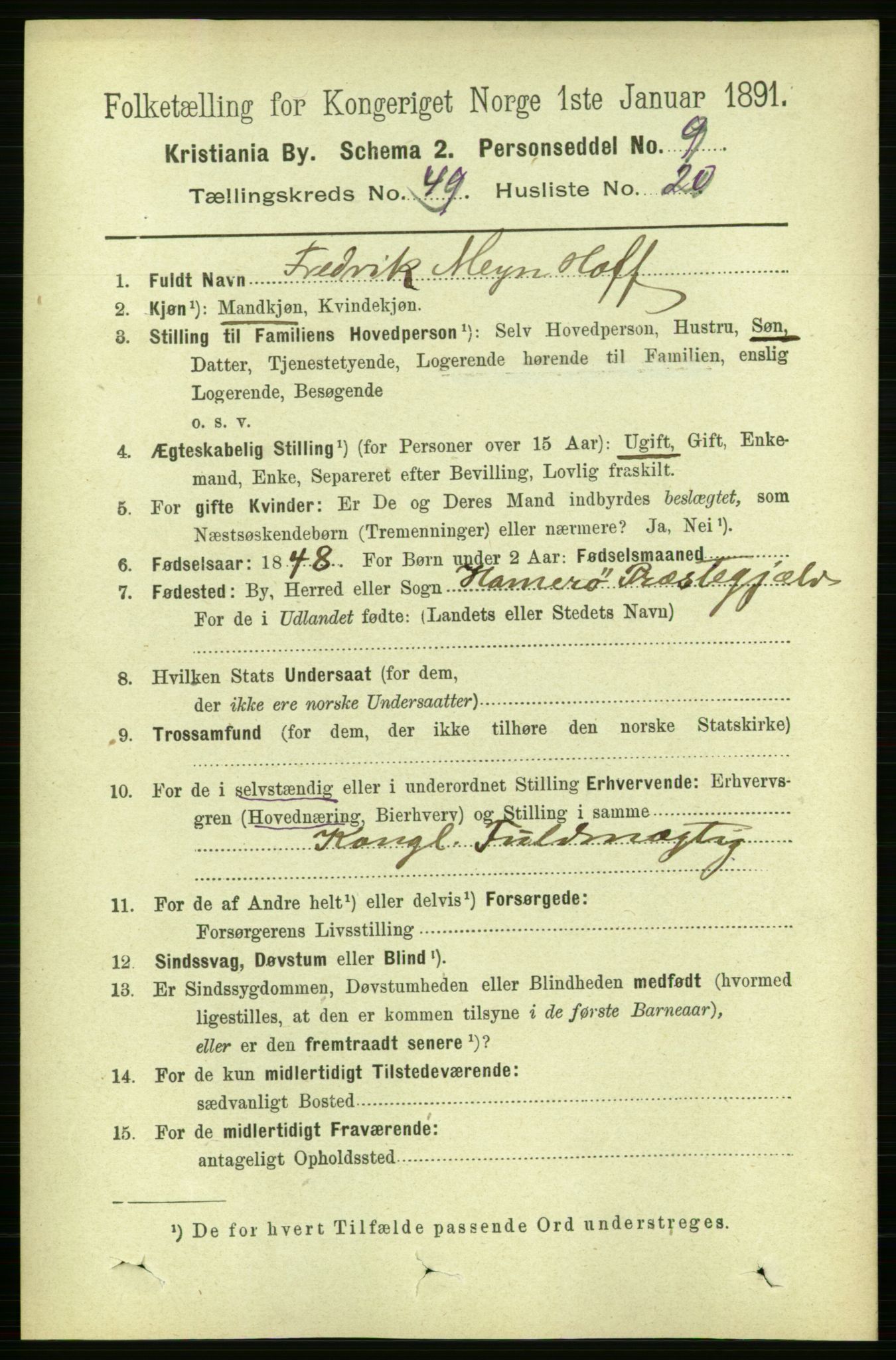 RA, 1891 census for 0301 Kristiania, 1891, p. 28753