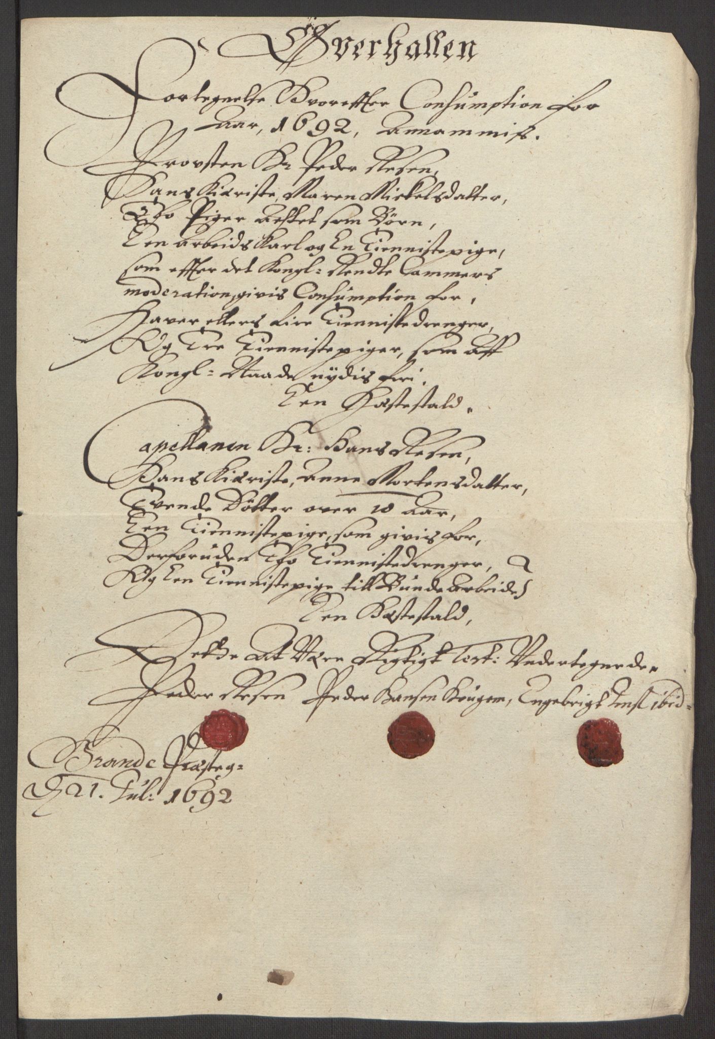 Rentekammeret inntil 1814, Reviderte regnskaper, Fogderegnskap, AV/RA-EA-4092/R64/L4424: Fogderegnskap Namdal, 1692-1695, p. 56