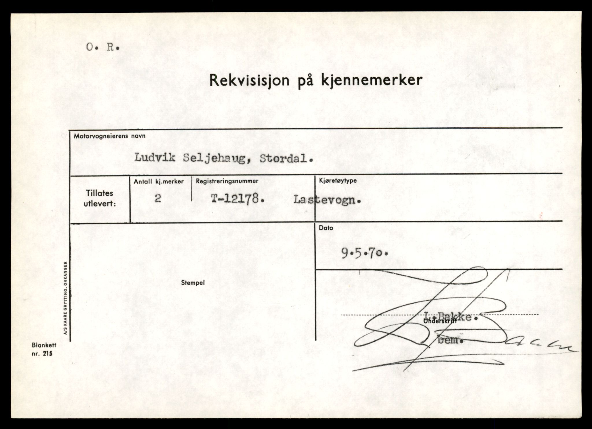 Møre og Romsdal vegkontor - Ålesund trafikkstasjon, AV/SAT-A-4099/F/Fe/L0033: Registreringskort for kjøretøy T 12151 - T 12474, 1927-1998, p. 671