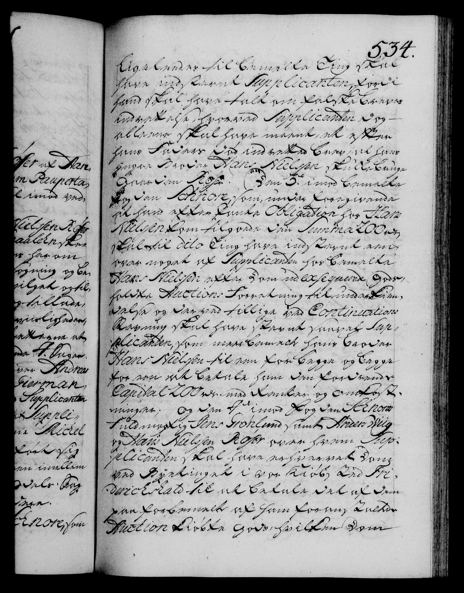 Danske Kanselli 1572-1799, AV/RA-EA-3023/F/Fc/Fca/Fcaa/L0036: Norske registre, 1749-1750, p. 534a