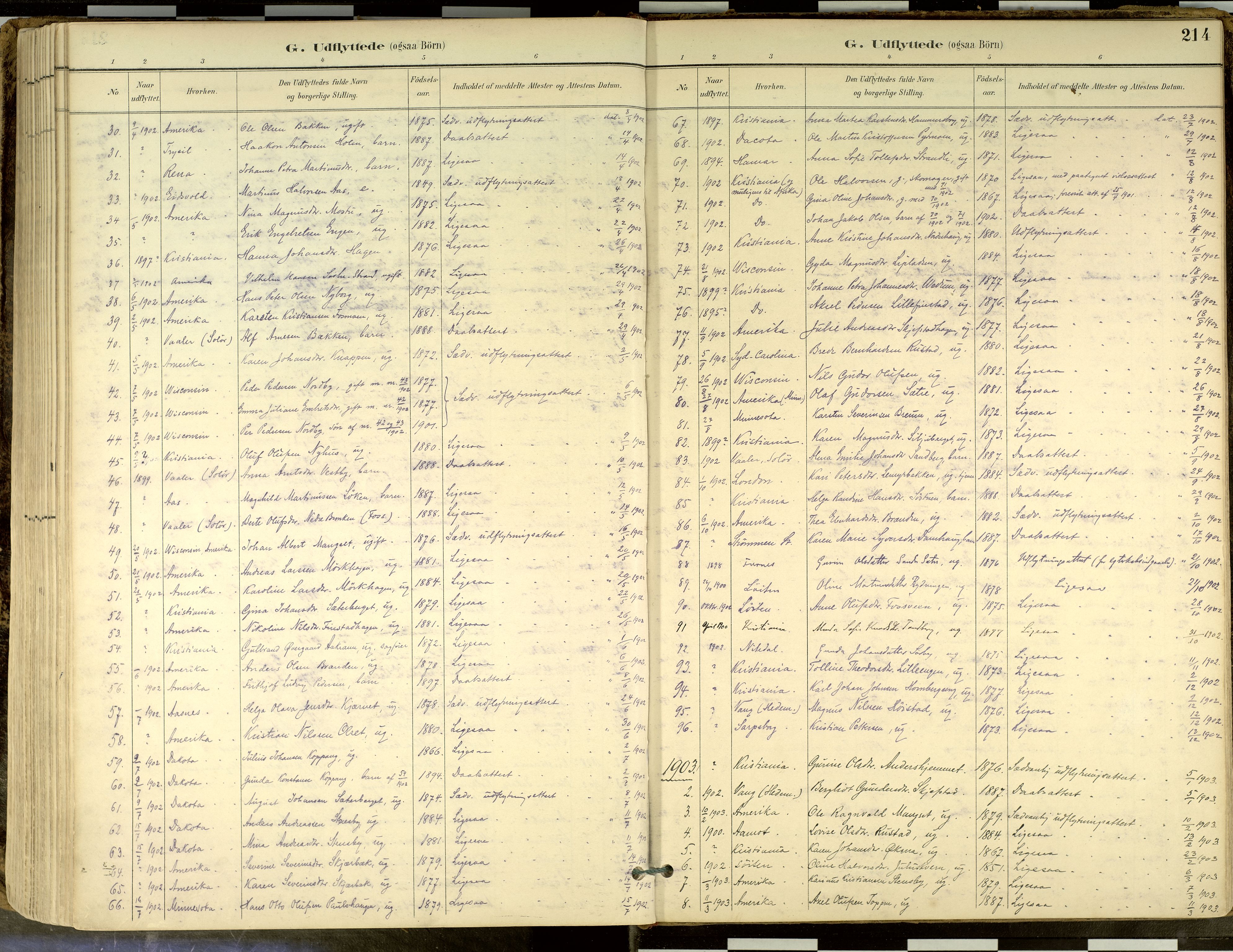 Elverum prestekontor, AV/SAH-PREST-044/H/Ha/Haa/L0018: Parish register (official) no. 18, 1894-1914, p. 214